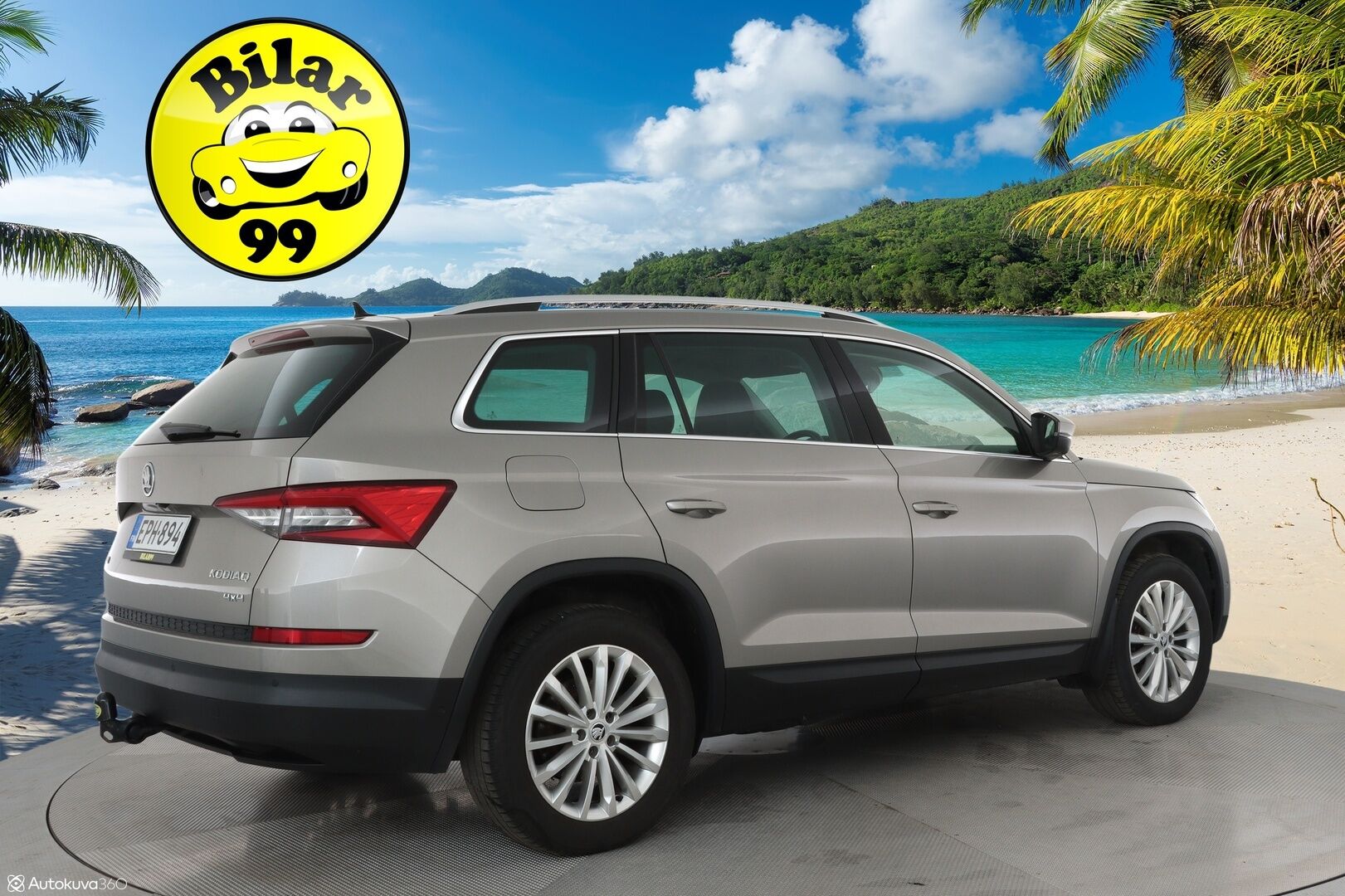 Skoda Kodiaq 2018 2.0 TDI 190 4x4 Exclusive DSG 7-P - Webasto / Imastoidut muistipenkit / Koukku / ACC / Panorama / Canton / 360 kamera / Keyless 