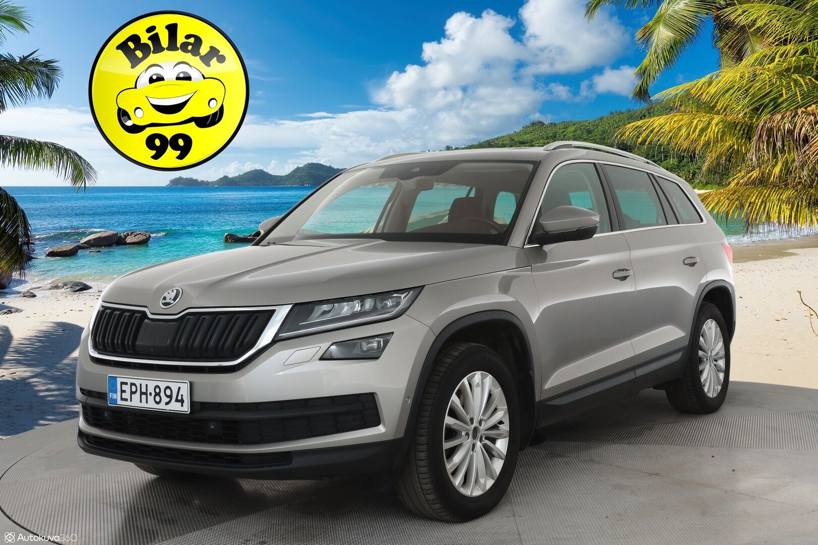 Skoda Kodiaq 2018 2.0 TDI 190 4x4 Exclusive DSG 7-P - Webasto / Imastoidut muistipenkit / Koukku / ACC / Panorama / Canton / 360 kamera / Keyless 