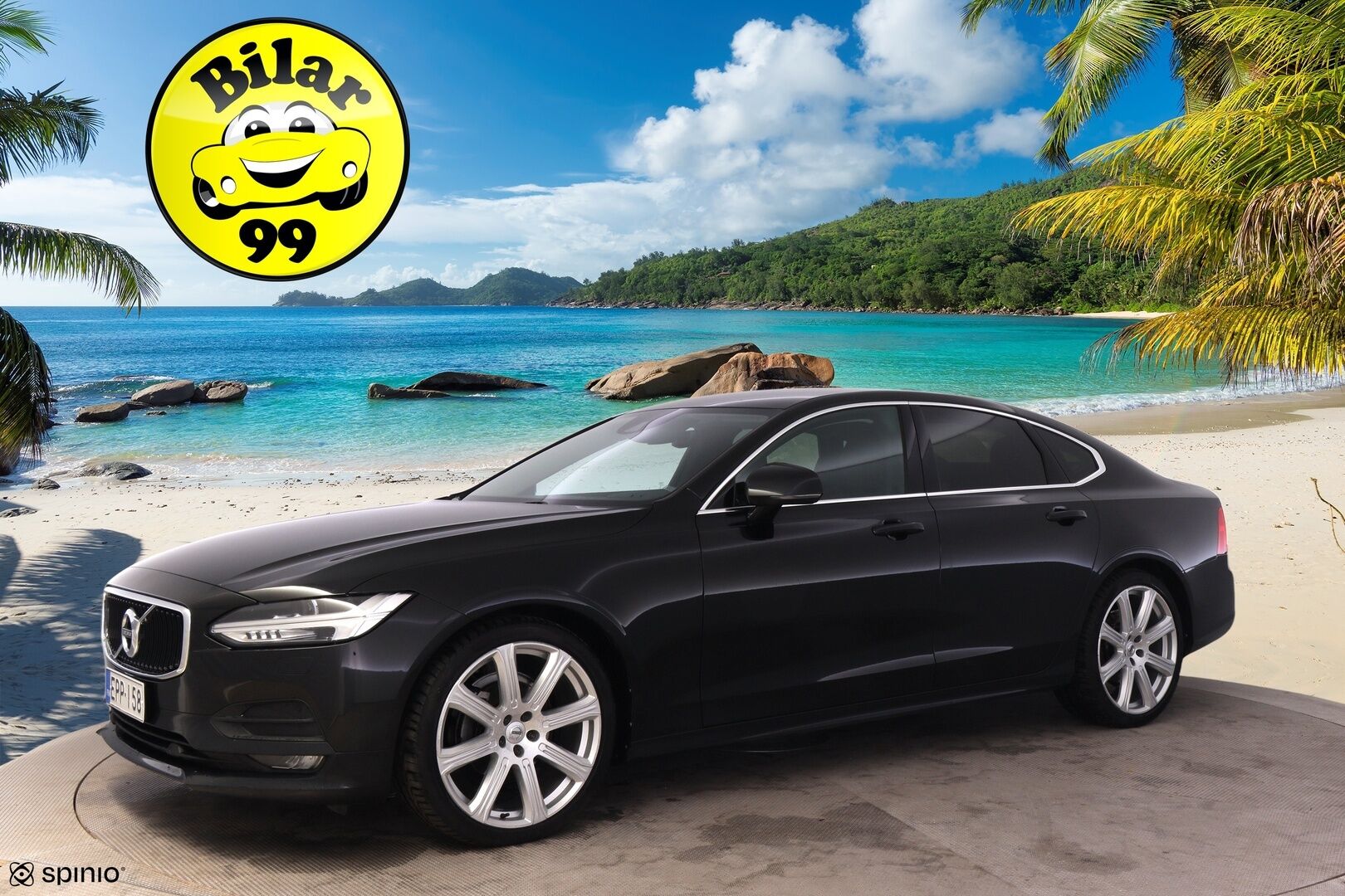 Volvo S90 2019 D3 Business aut *Webasto / ACC / VOC / Pilot Assist / Digimittaristo / Keyless* - Juuri huollettu / 20"-vanteet / Kahdet hyväkuntoiset renkaat / Ratinlämmitin - Osta nyt, maksa vasta ensi vuonna