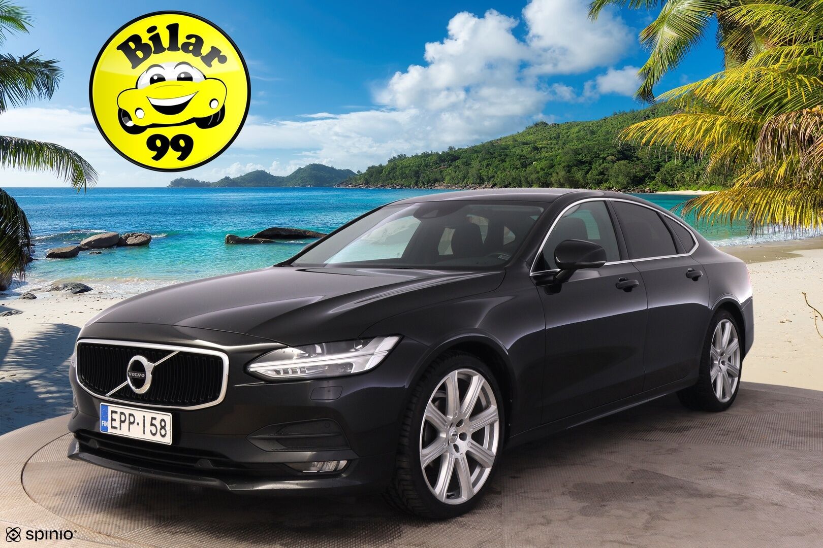 Volvo S90 2019 D3 Business aut *Webasto / ACC / VOC / Pilot Assist / Digimittaristo / Keyless* - Juuri huollettu / 20"-vanteet / Kahdet hyväkuntoiset renkaat / Ratinlämmitin - Osta nyt, maksa vasta ensi vuonna