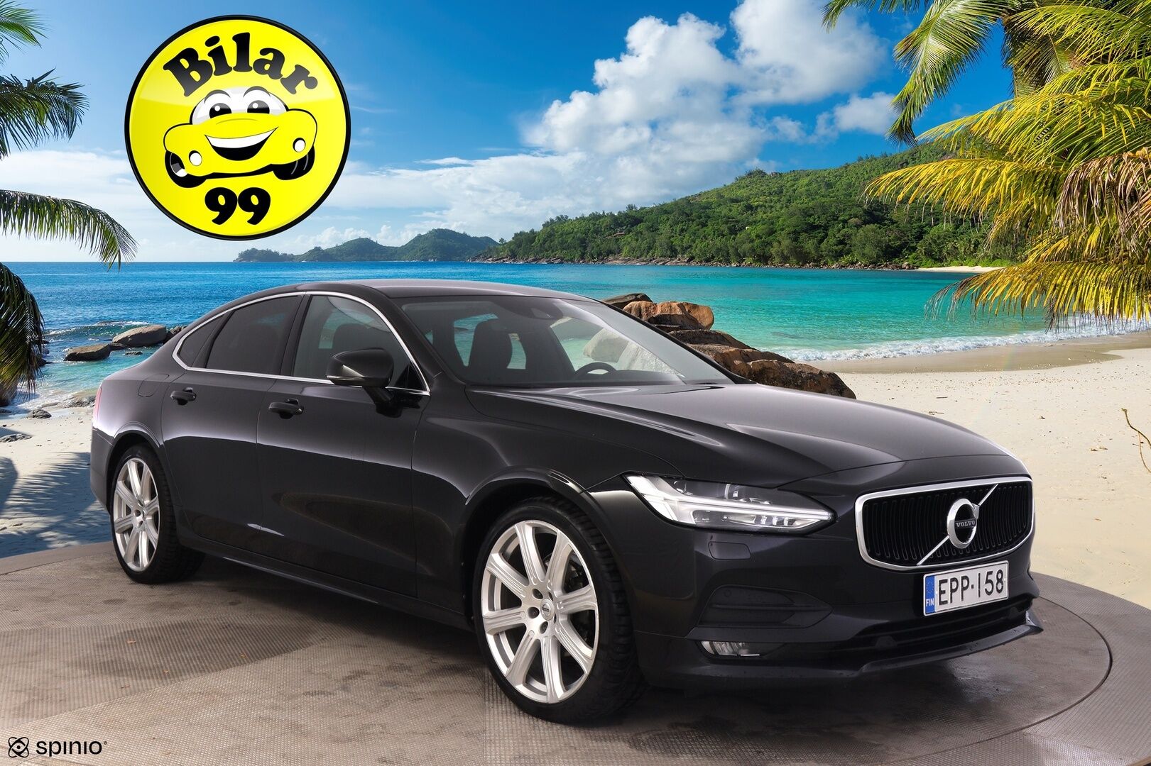 Volvo S90 2019 D3 Business aut *Webasto / ACC / VOC / Pilot Assist / Digimittaristo / Keyless* - Juuri huollettu / 20"-vanteet / Kahdet hyväkuntoiset renkaat / Ratinlämmitin - Osta nyt, maksa vasta ensi vuonna