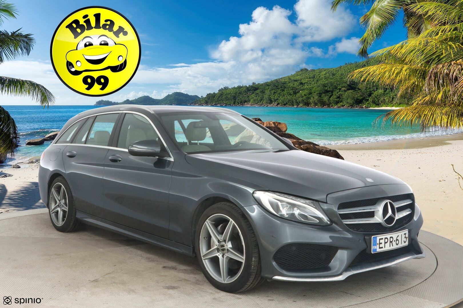 Mercedes-Benz C 2016 200 d T A Premium Business AMG - Burmeister | LED | Vaaleat nahat |  Ambient | Navi | Sähköpenkit | Moottori vaihdettu 