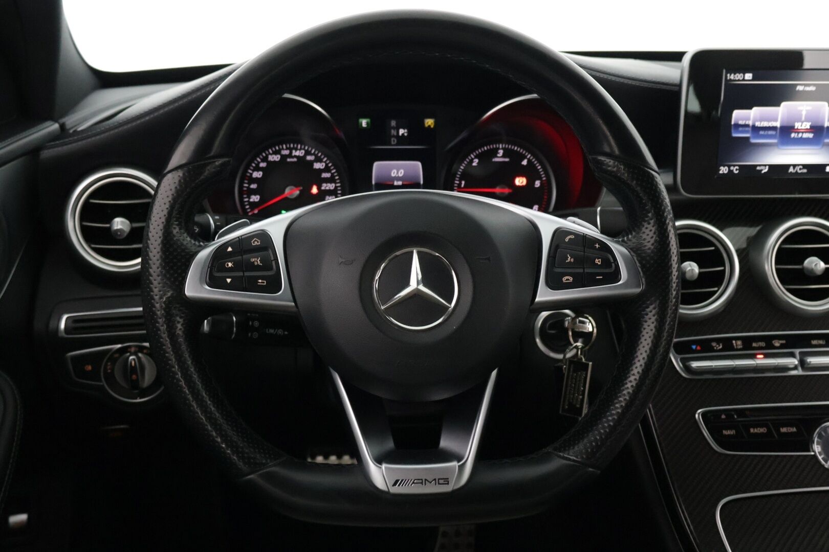 Mercedes-Benz C 2016 200 d T A Premium Business AMG - Burmeister | LED | Vaaleat nahat |  Ambient | Navi | Sähköpenkit | Moottori vaihdettu 
