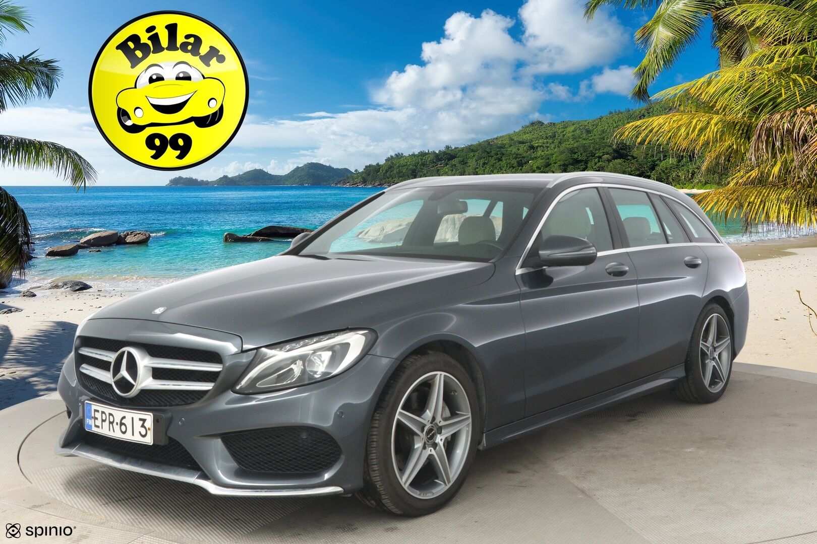 Mercedes-Benz C 2016 200 d T A Premium Business AMG *Burmeister / LED / Vaaleat nahat / Ambient / Navi* - Sähköpenkit / Sähköluukku / Kahdet renkaat ja vanteet - HULLUT AVAJAISHULINAT KORKOTARJOUS 3,29 %