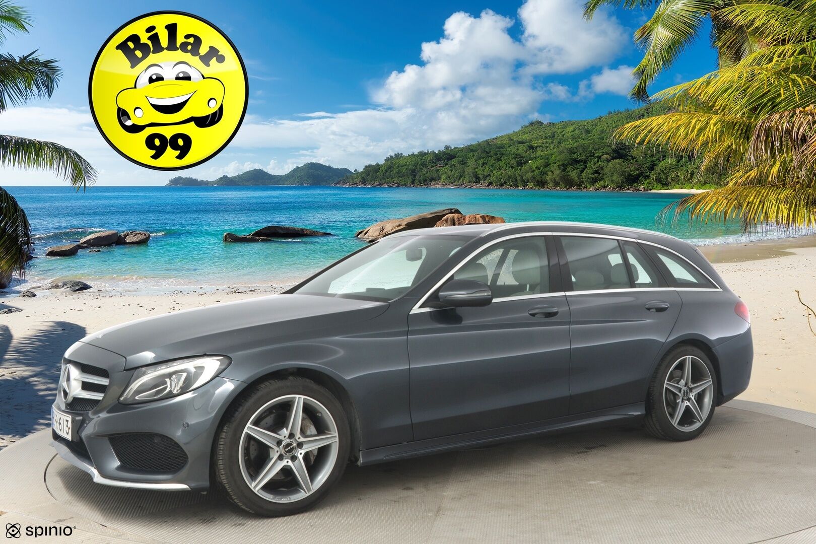 Mercedes-Benz C 2016 200 d T A Premium Business AMG - Burmeister | LED | Vaaleat nahat |  Ambient | Navi | Sähköpenkit | Moottori vaihdettu 