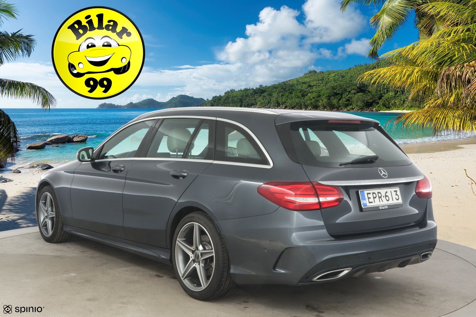 Mercedes-Benz C 2016 200 d T A Premium Business AMG - Burmeister | LED | Vaaleat nahat |  Ambient | Navi | Sähköpenkit | Moottori vaihdettu 