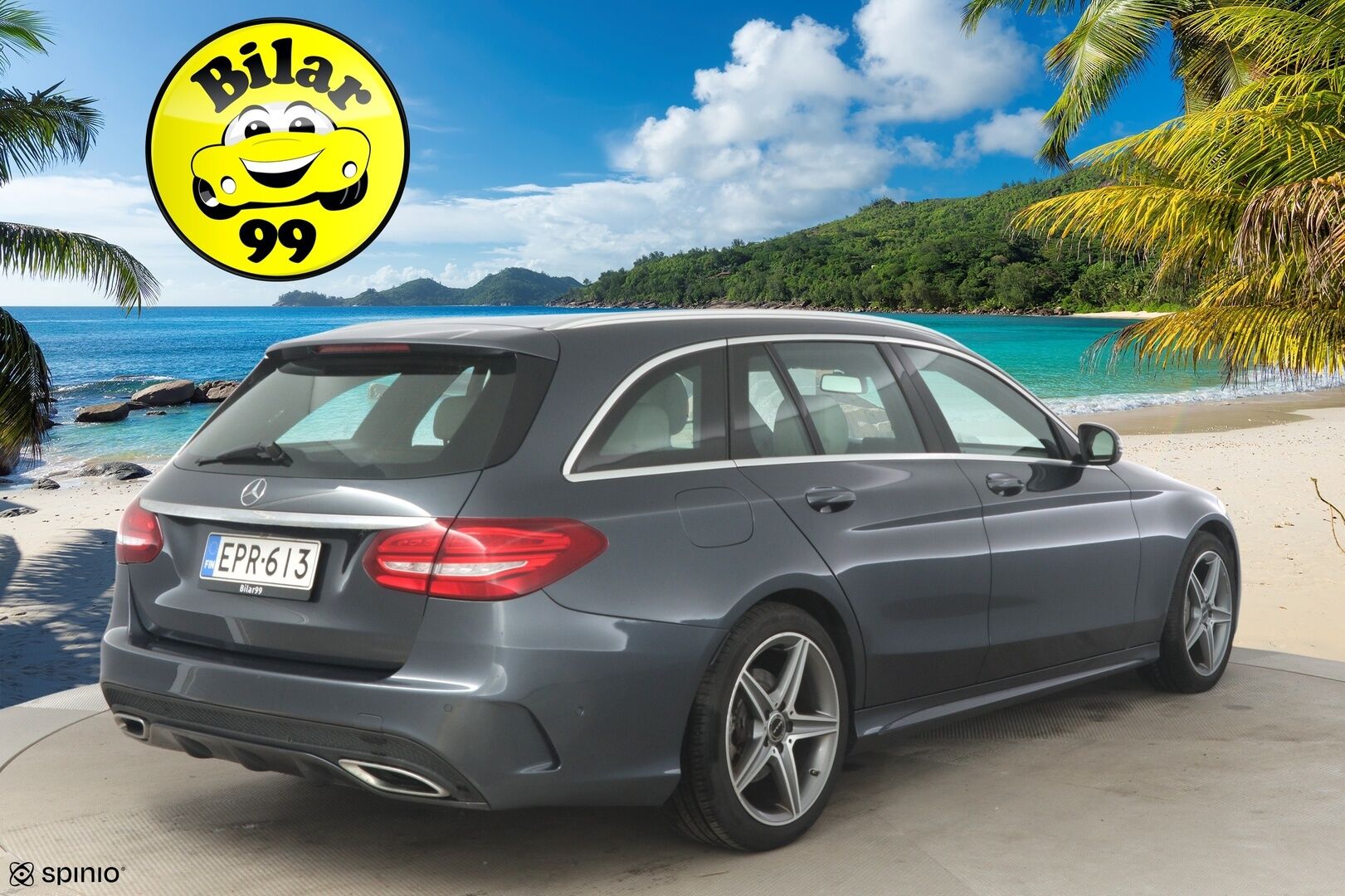 Mercedes-Benz C 2016 200 d T A Premium Business AMG - Burmeister | LED | Vaaleat nahat |  Ambient | Navi | Sähköpenkit | Moottori vaihdettu 