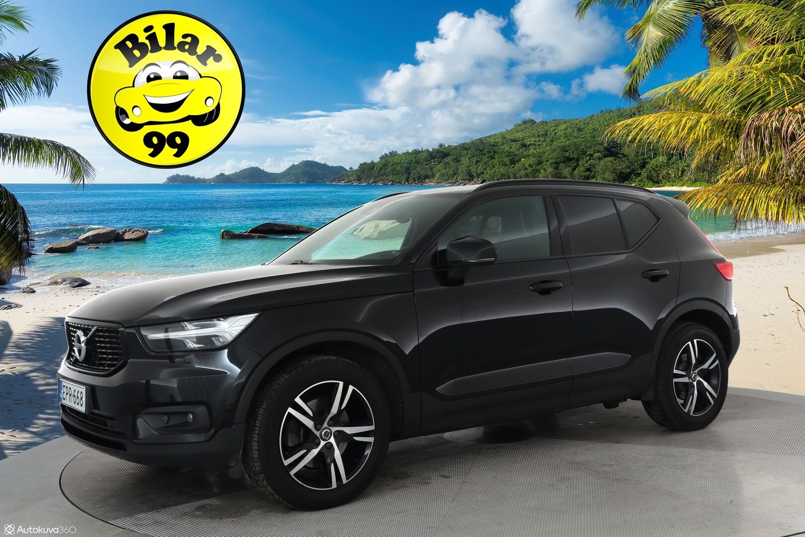 Volvo XC40 2019 D3 AWD Business R-Design aut** Koukku / Adapt.vakkari / Android&Aple / P.kamera / KeyLess / LED ** - 3,99 % KORKOTARJOUS TÄHÄN AUTOON - Suomi-auto / Kahdet renkaat