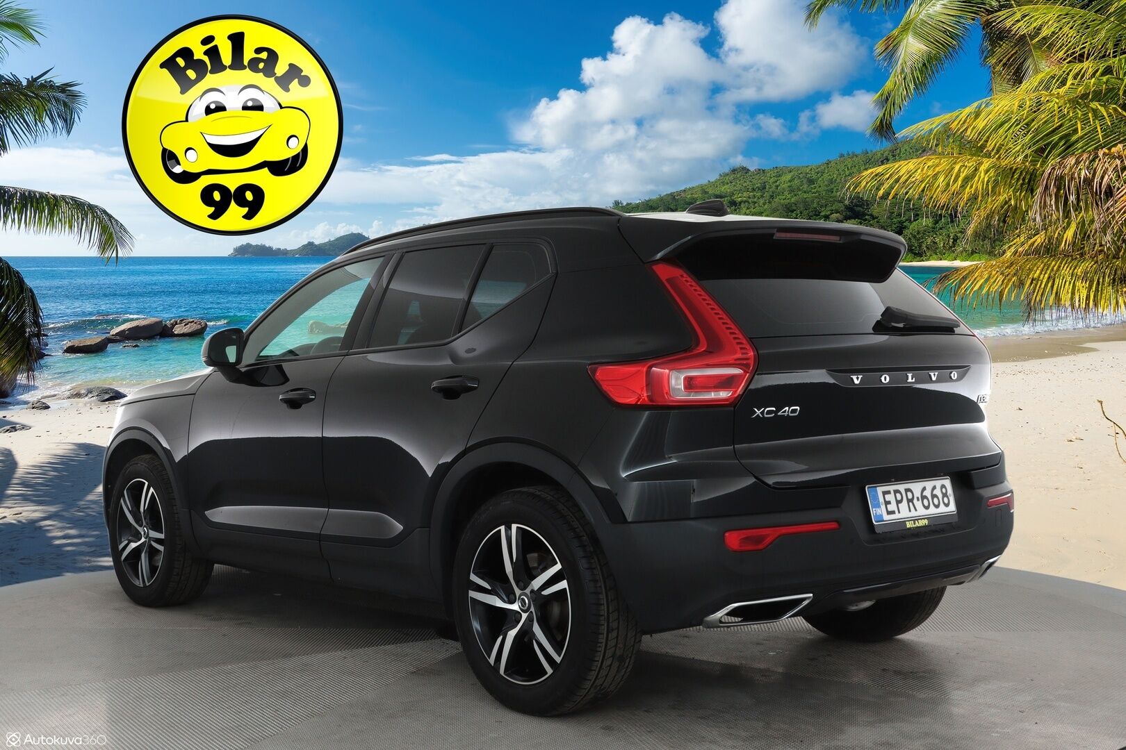 Volvo XC40 2019 D3 AWD Business R-Design aut** Koukku / Adapt.vakkari / Android&Aple / P.kamera / KeyLess / LED ** - 3,99 % KORKOTARJOUS TÄHÄN AUTOON - Suomi-auto / Kahdet renkaat