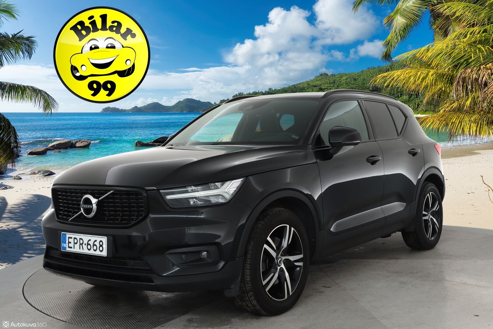 Volvo XC40 2019 D3 AWD Business R-Design aut** Koukku / Adapt.vakkari / Android&Aple / P.kamera / KeyLess / LED ** - 3,99 % KORKOTARJOUS TÄHÄN AUTOON - Suomi-auto / Kahdet renkaat