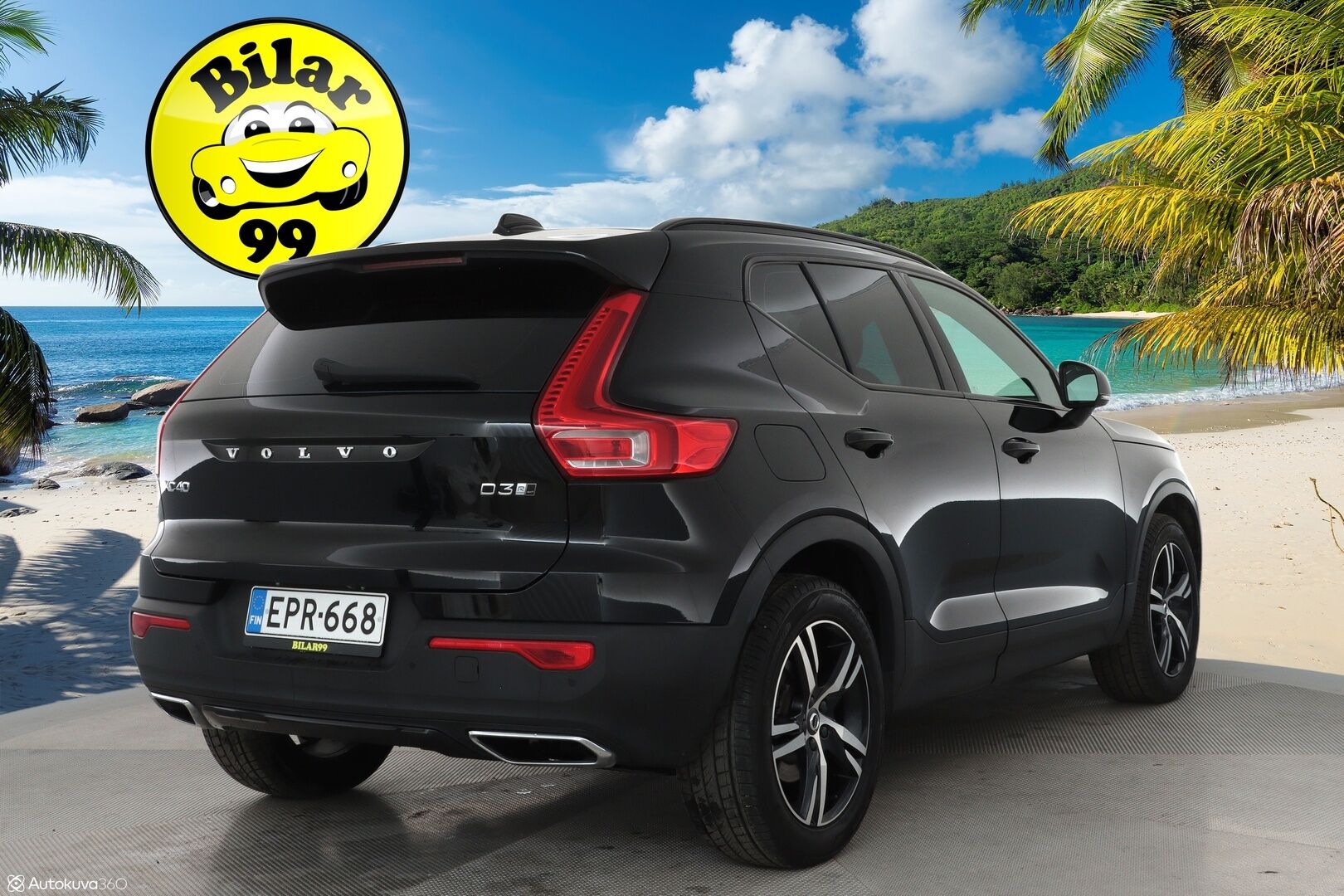 Volvo XC40 2019 D3 AWD Business R-Design aut** Koukku / Adapt.vakkari / Android&Aple / P.kamera / KeyLess / LED ** - 3,99 % KORKOTARJOUS TÄHÄN AUTOON - Suomi-auto / Kahdet renkaat