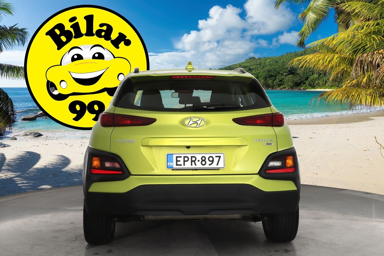 Hyundai KONA 2019 1,6 T-GDI 4WD 7DCT-aut. Comfort WLTP / Suomi-Auto / Vakkari / Krell-Audio / Peruutuskamera / Vetokoukku / Lohkolämmitin - Taloudellinen Nelikko vetokoukulla !