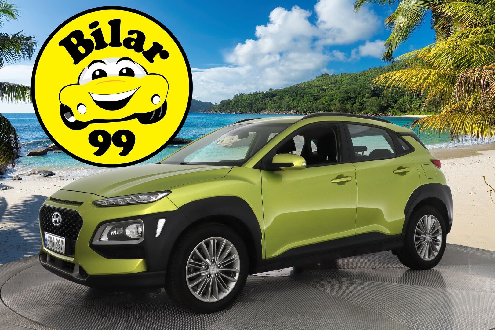 Hyundai KONA 2019 1,6 T-GDI 4WD 7DCT-aut. Comfort WLTP / Suomi-Auto / Vakkari / Krell-Audio / Peruutuskamera / Vetokoukku / Lohkolämmitin - Taloudellinen Nelikko vetokoukulla !