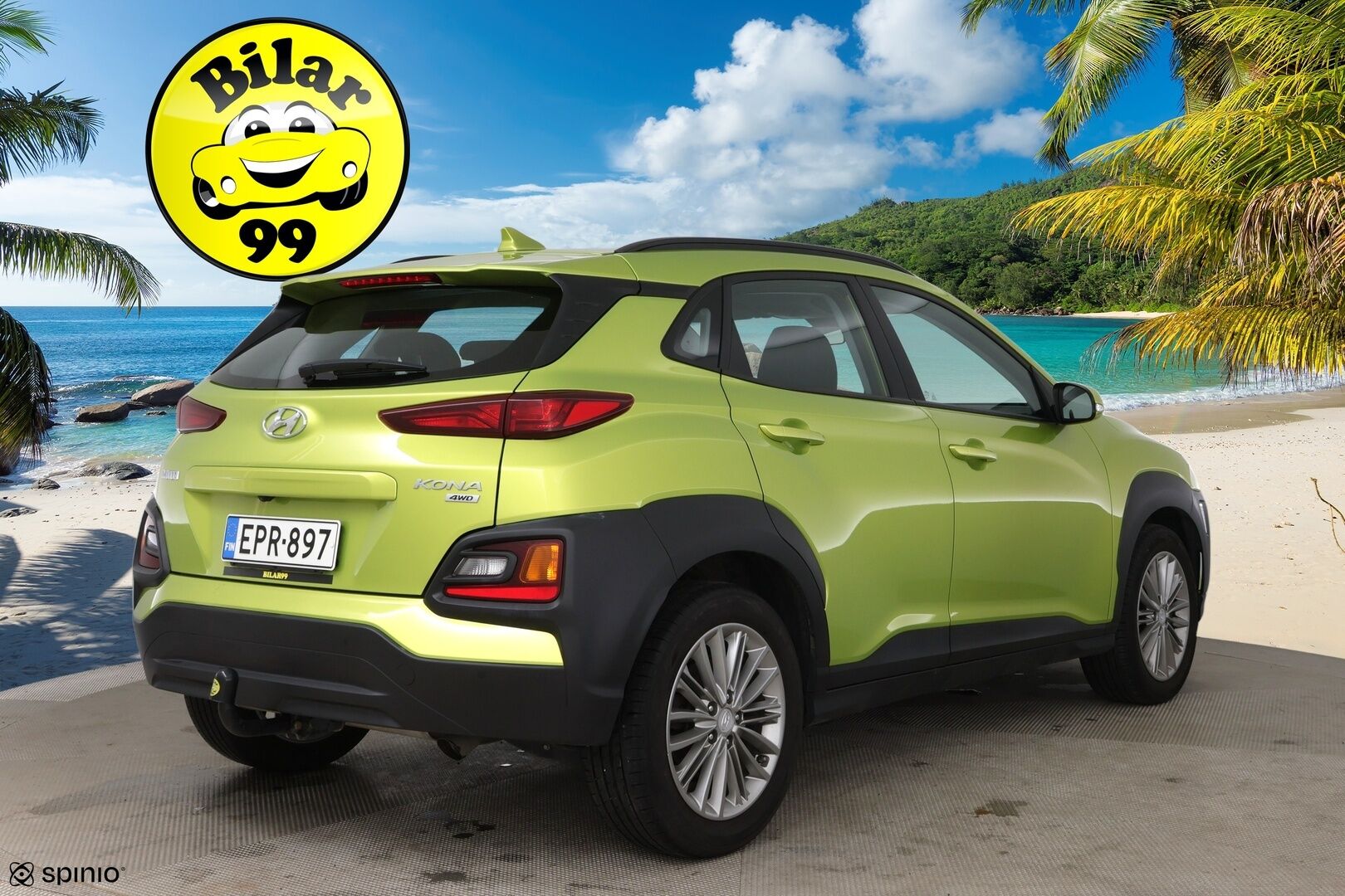 Hyundai KONA 2019 1,6 T-GDI 4WD 7DCT-aut. Comfort WLTP / Suomi-Auto / Vakkari / Krell-Audio / Peruutuskamera / Vetokoukku / Lohkolämmitin - Taloudellinen Nelikko vetokoukulla !