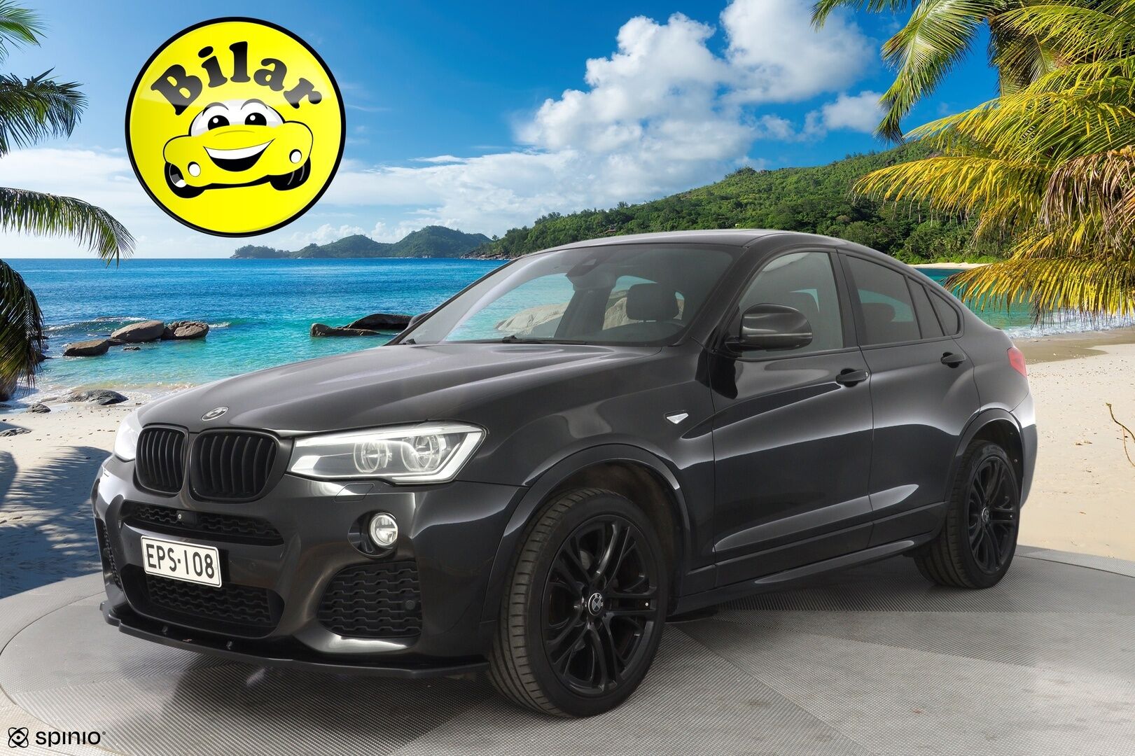 BMW X4 2014 F26 xDrive35d A X Edition M Sport *HUD / 360-kamera / Nahkasisusta / Muistipenkki / Webasto / Kattoluukku / Koukku* - HUD | 360-kamera | Nahkasisusta | Muistipenkki | Webasto | Kattoluukku | Koukku | Kahdet renkaat OEM alumiinivantein | Todella säntillinen huoltokirja
