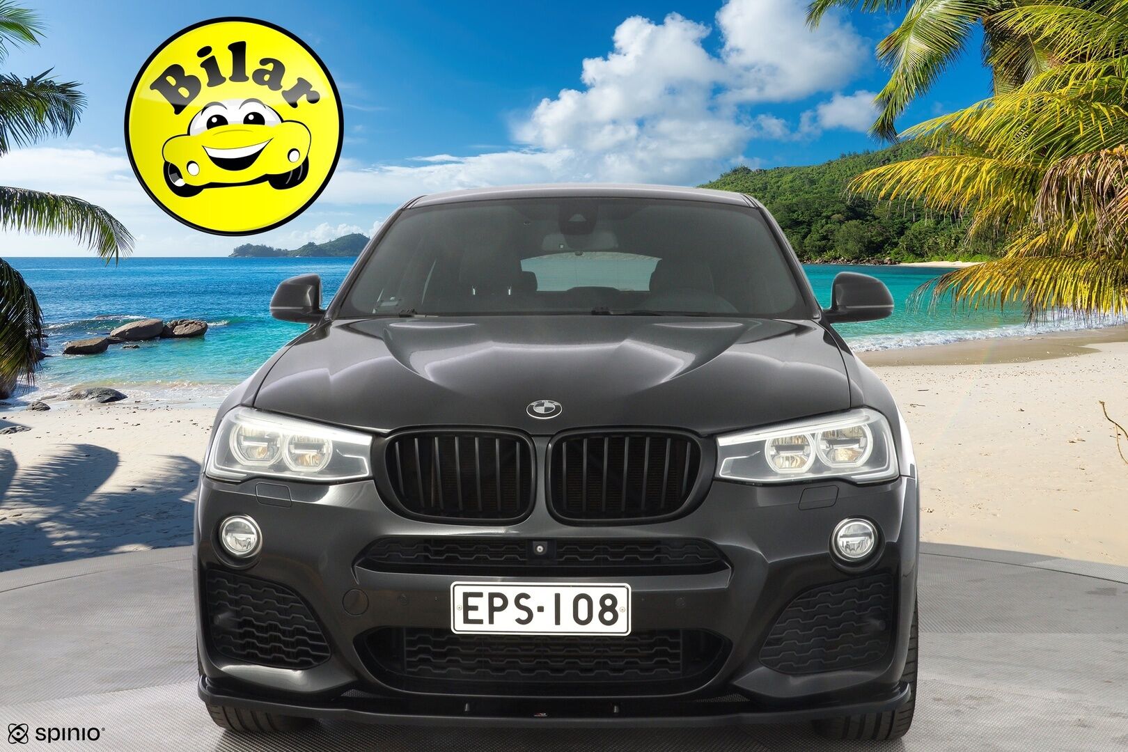 BMW X4 2014 F26 xDrive35d A X Edition M Sport *HUD / 360-kamera / Nahkasisusta / Muistipenkki / Webasto / Kattoluukku / Koukku* - HUD | 360-kamera | Nahkasisusta | Muistipenkki | Webasto | Kattoluukku | Koukku | Kahdet renkaat OEM alumiinivantein | Todella säntillinen huoltokirja