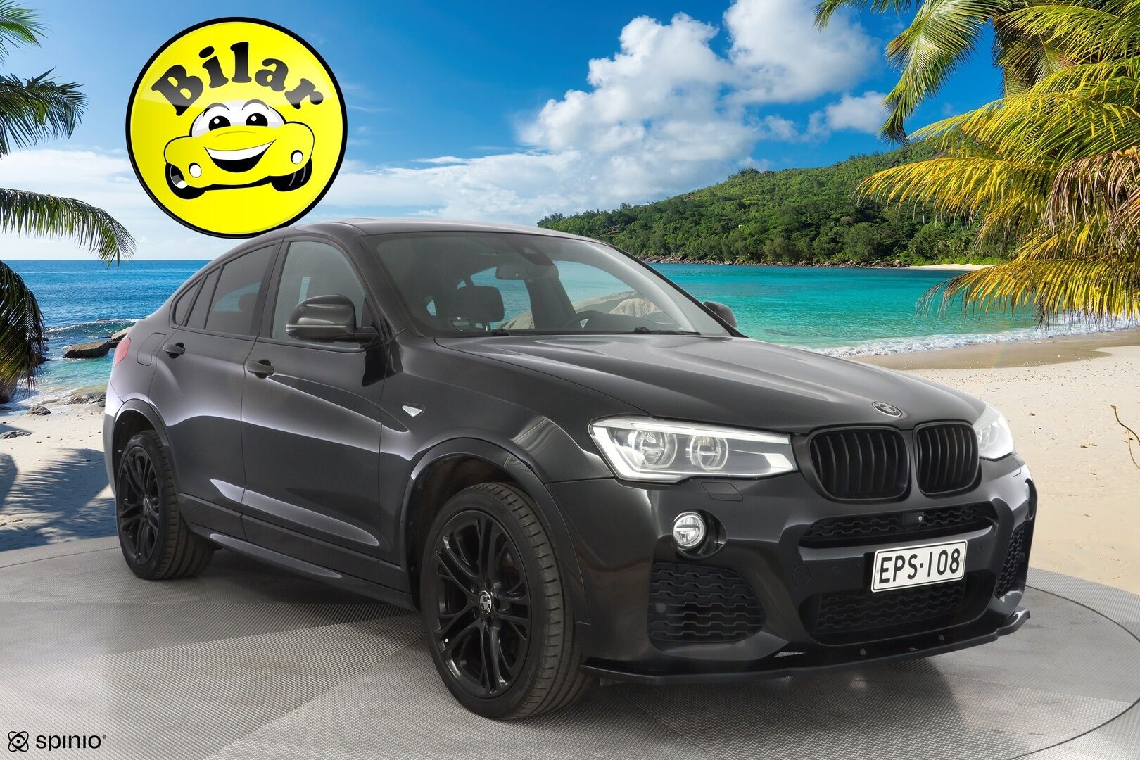 BMW X4 2014 F26 xDrive35d A X Edition M Sport *HUD / 360-kamera / Nahkasisusta / Muistipenkki / Webasto / Kattoluukku / Koukku* - HUD | 360-kamera | Nahkasisusta | Muistipenkki | Webasto | Kattoluukku | Koukku | Kahdet renkaat OEM alumiinivantein | Todella säntillinen huoltokirja