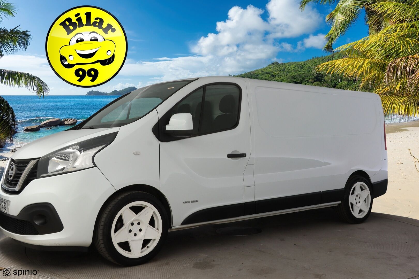 Nissan NV300 2018 Van 1,6 dCi 125 6 M/T L2H1 1.2t FWD Working Star Blind FD Blind SSD * Webasto / Kamera / Koukku / P-Tutkat / Ilmastointi * - * 1.-om Suomi-auto / ALV väh.kelpoinen / Särmät huollot / Kovat varusteet *