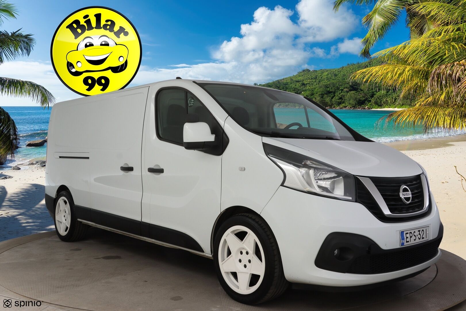 Nissan NV300 2018 Van 1,6 dCi 125 6 M/T L2H1 1.2t FWD Working Star Blind FD Blind SSD * Webasto / Kamera / Koukku / P-Tutkat / Ilmastointi * - * 1.-om Suomi-auto / ALV väh.kelpoinen / Särmät huollot / Kovat varusteet *
