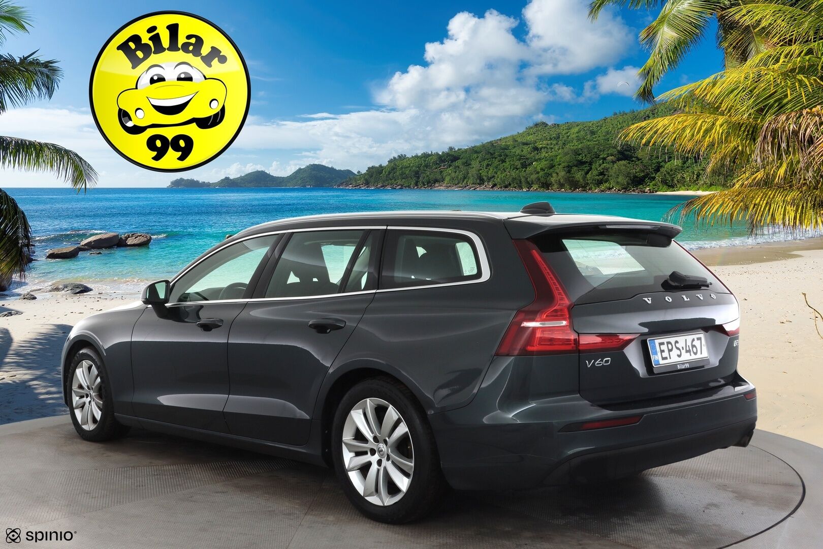 Volvo V60 2019 D3 Business aut * Webasto / ACC / LED / Kaistavahti / Navi / Keyless * - Suomi-auto / Kahdet renkaat aluvanteilla