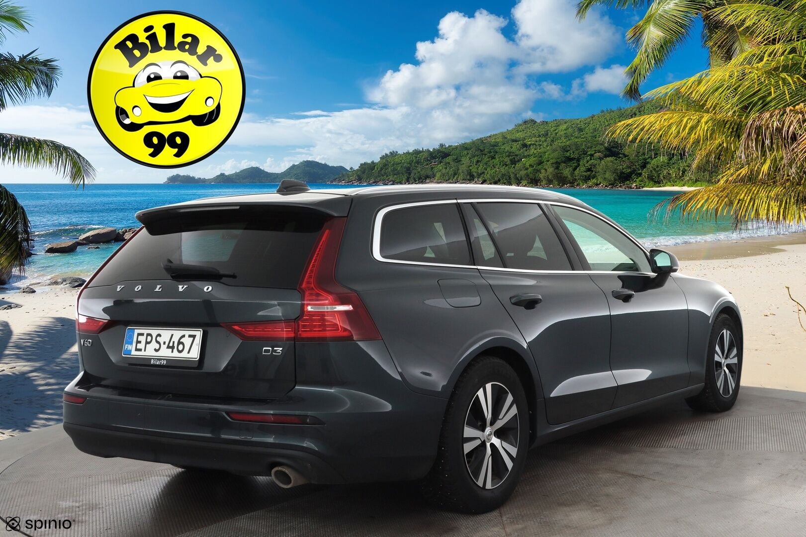 Volvo V60 2019 D3 Business aut * Webasto / ACC / LED / Kaistavahti / Navi / Keyless * - Suomi-auto / Kahdet renkaat aluvanteilla - HULLUT AVAJAISHULINAT KORKOTARJOUS 3,29 %