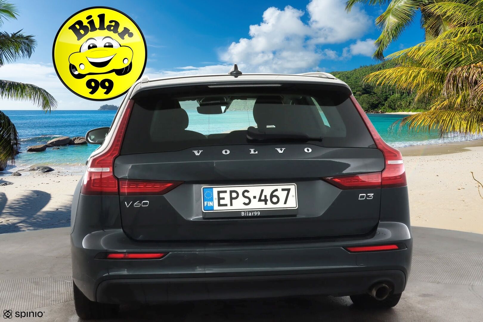 Volvo V60 2019 D3 Business aut * Webasto / ACC / LED / Kaistavahti / Navi / Keyless * - Suomi-auto / Kahdet renkaat aluvanteilla