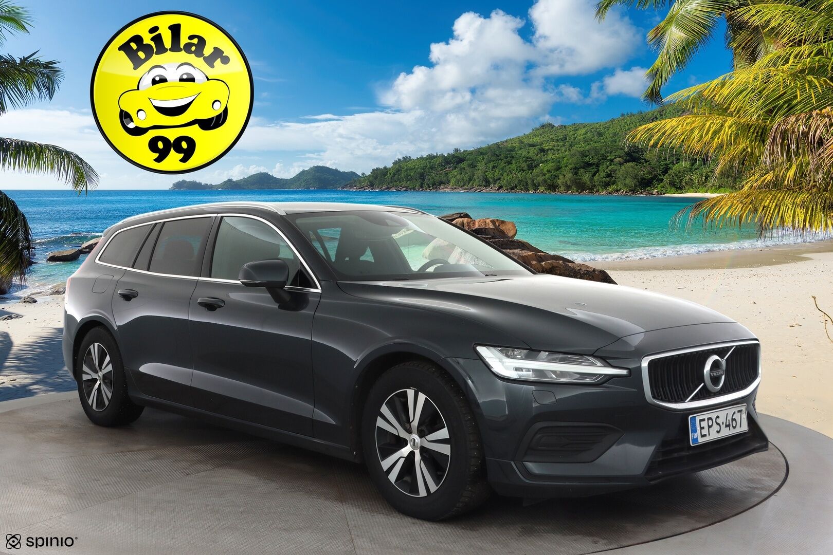 Volvo V60 2019 D3 Business aut * Webasto / ACC / LED / Kaistavahti / Navi / Keyless * - Suomi-auto / Kahdet renkaat aluvanteilla - HULLUT AVAJAISHULINAT KORKOTARJOUS 3,29 %