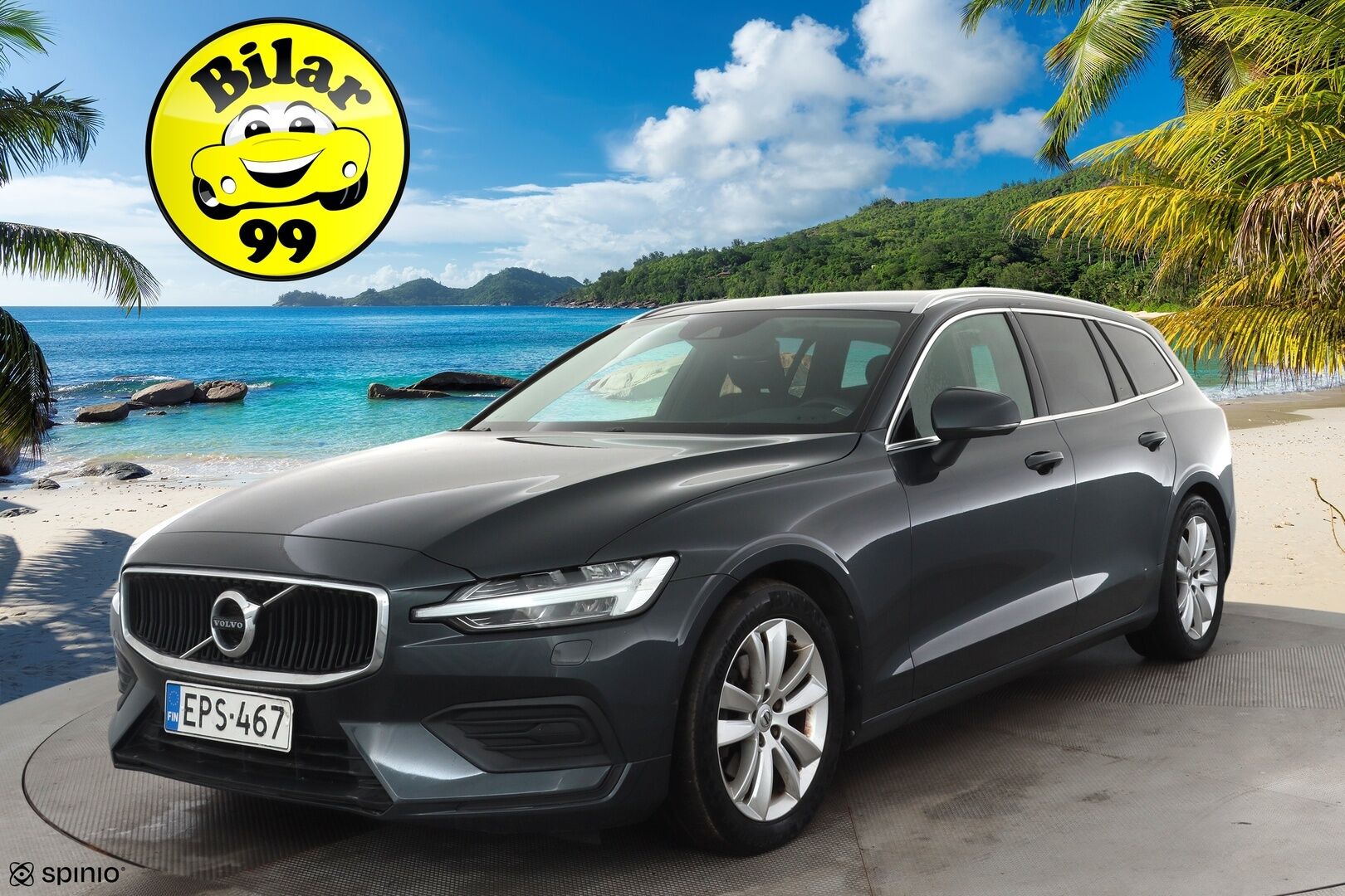 Volvo V60 2019 D3 Business aut - Webasto | ACC | KeylessGo | Hifi | LED | VOC | Suomi-auto | Pilot Assist | Jakohihna vaihdettu 02/2025 | 2x renkkat&vanteet