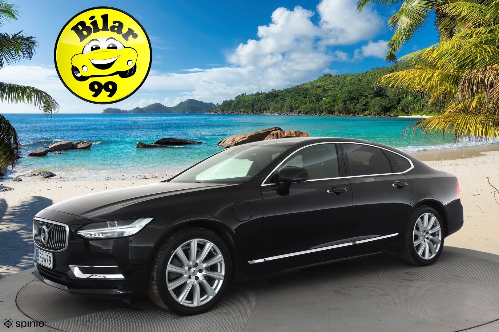 Volvo S90 2019 T8 AWD Inscription aut * ACC / Webasto / 360° / HUD / Ilmajouset / High performance audio / Ruskeat nahat * - Kahdet renkaat aluvanteilla / Merkkihuollettu