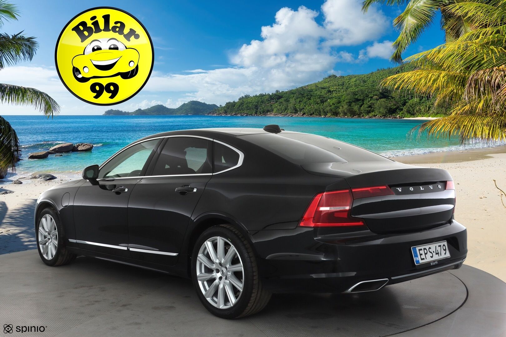 Volvo S90 2019 T8 AWD Inscription aut * ACC / Webasto / 360° / HUD / Ilmajouset / High performance audio / Ruskeat nahat * - Kahdet renkaat aluvanteilla / Merkkihuollettu