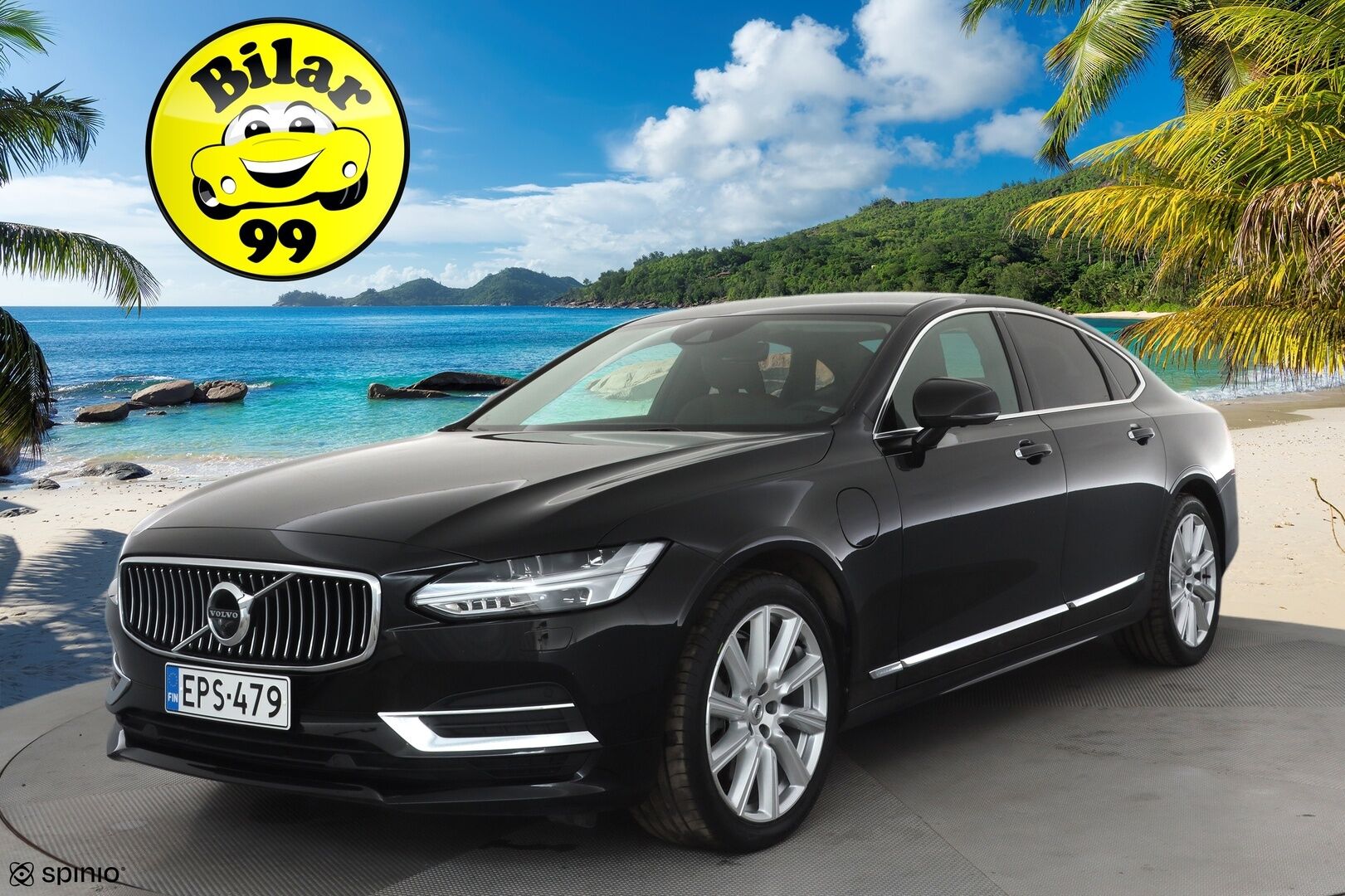 Volvo S90 2019 T8 AWD Inscription aut * ACC / Webasto / 360° / HUD / Ilmajouset / High performance audio / Ruskeat nahat * - Kahdet renkaat aluvanteilla / Merkkihuollettu