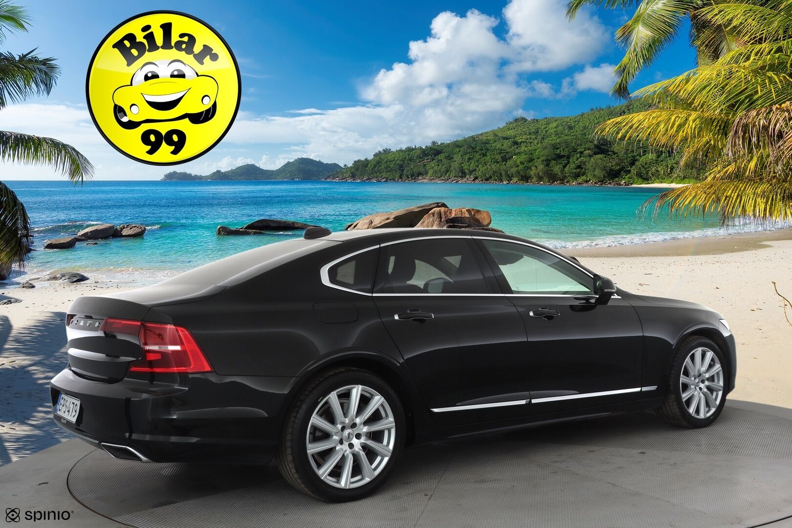 Volvo S90 2019 T8 AWD Inscription aut * ACC / Webasto / 360° / HUD / Ilmajouset / High performance audio / Ruskeat nahat * - Kahdet renkaat aluvanteilla / Merkkihuollettu