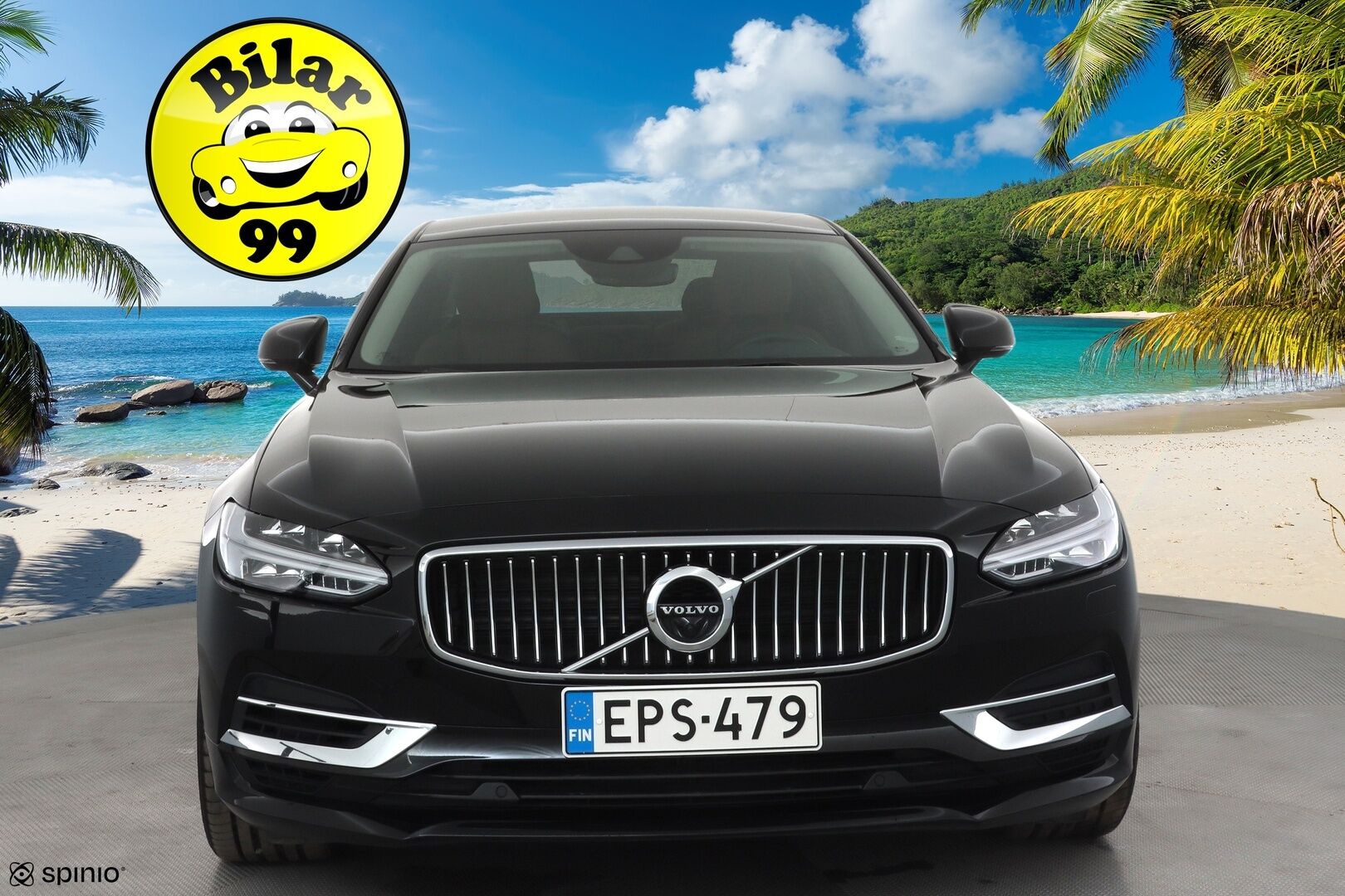 Volvo S90 2019 T8 AWD Inscription aut * ACC / Webasto / 360° / HUD / Ilmajouset / High performance audio / Ruskeat nahat * - Kahdet renkaat aluvanteilla / Merkkihuollettu