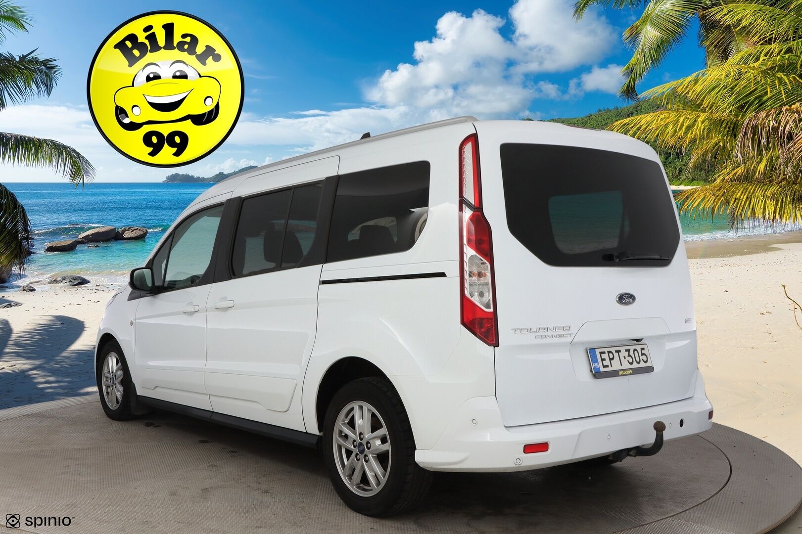Ford Grand Tourneo Connect 2018 1,5 TDCi 120 hv A8 Titanium 5-ovinen - 7-P / Webasto / Panoraama / Vetokoukku / P.Kamera / Lohko / Vakkari / Suomiauto