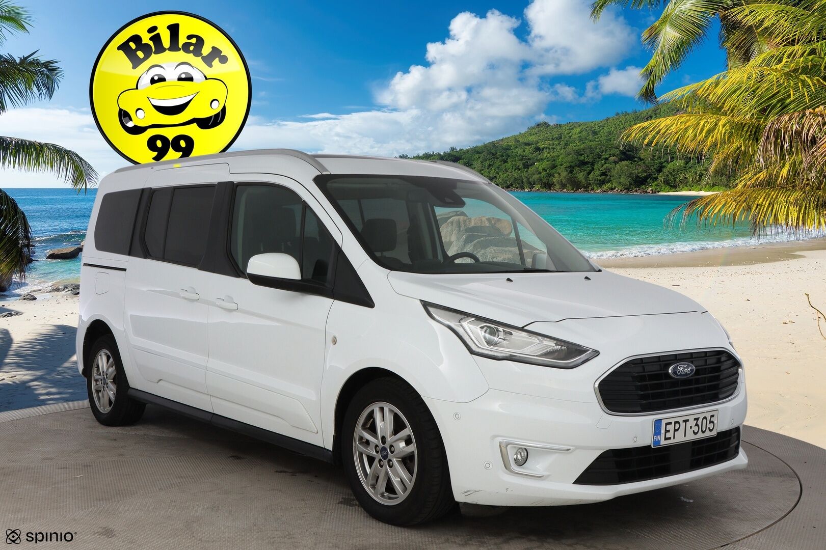 Ford Grand Tourneo Connect 2018 1,5 TDCi 120 hv A8 Titanium 5-ovinen - 7-P / Webasto / Panoraama / Vetokoukku / P.Kamera / Lohko / Vakkari / Suomiauto