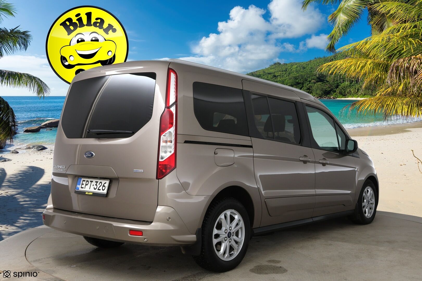 Ford Grand Tourneo Connect 2018 1,5 TDCi 120 hv A8 Titanium 7-paik. * Webasto / Lasikatto / P-kamera / NAVI / KeylessGo / Vakkari  * - 1-om-Suomi-Auto / Vähän ajettu / Juuri Huollettu - HULLUT AVAJAISHULINAT KORKOTARJOUS 3,29 %