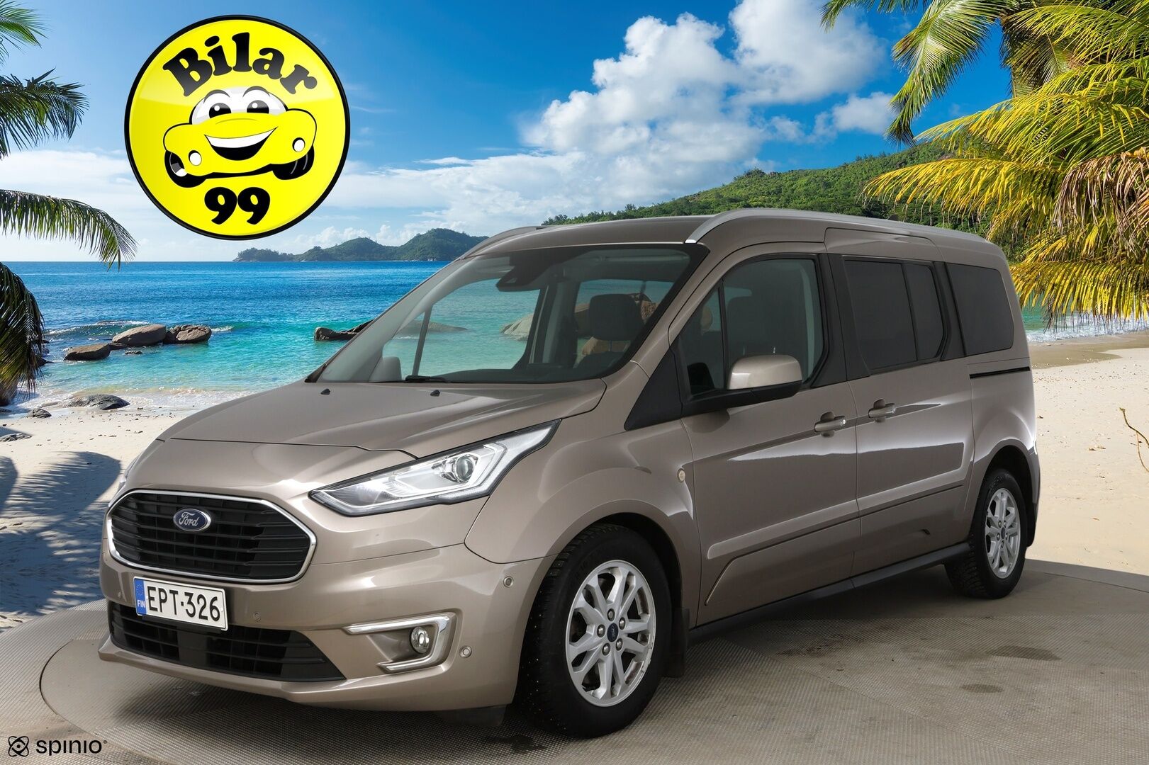 Ford Grand Tourneo Connect 2018 1,5 TDCi 120 hv A8 Titanium 7-paik - Suomi-Auto | Webasto | Lasikatto | P-kamera | NAVI | KeylessGo | Vakkari 