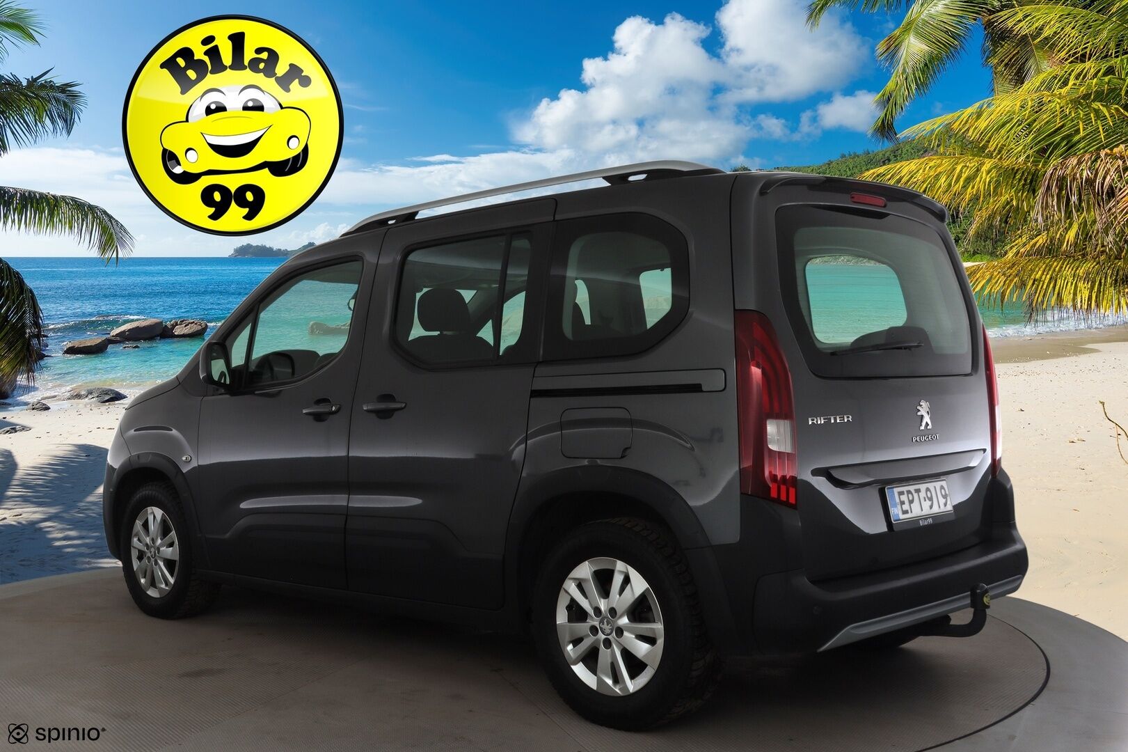 Peugeot Rifter 2019 Allure BlueHDi 100 S&S L1 * Vakkari / P.Tutka / Lohko+Sisä / Koukku / Navi * - Suomi-auto / Merkkihuollettu