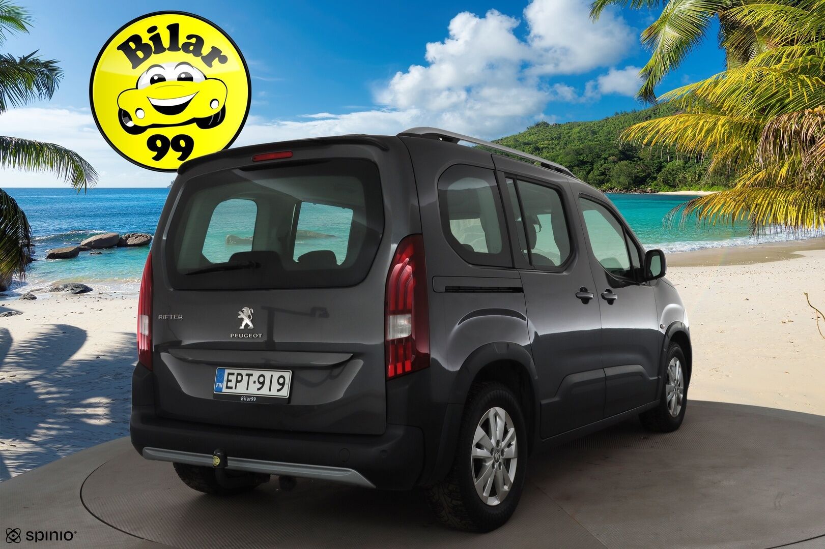 Peugeot Rifter 2019 Allure BlueHDi 100 S&S L1 * Vakkari / P.Tutka / Lohko+Sisä / Koukku / Navi * - Suomi-auto / Merkkihuollettu