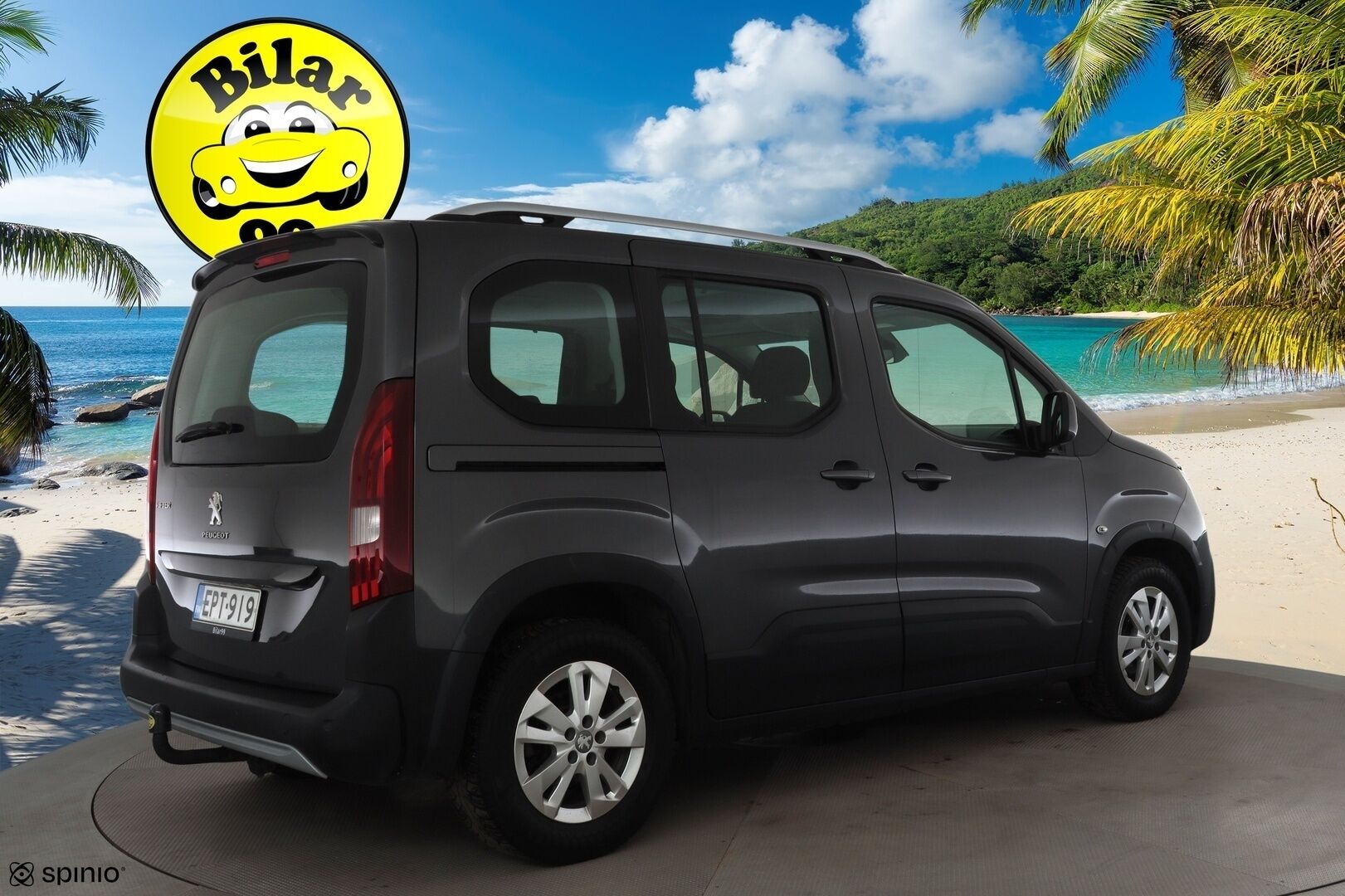 Peugeot Rifter 2019 Allure BlueHDi 100 S&S L1 * Vakkari / P.Tutka / Lohko+Sisä / Koukku / Navi * - Suomi-auto / Merkkihuollettu