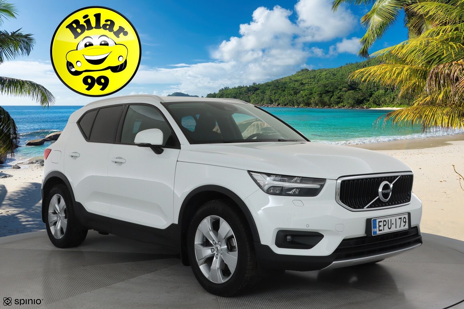Volvo XC40 2019 D3 AWD Momentum aut **Adapt.vakkari / P.kamera / Full LED / Navi / Webasto / Koukku** - Suomi-auto / Merkkihuollettu / Kahdet renkaat aluvanteilla / Penkinlämmittimet takana / Ratinlämmitin / Ohjauspyörän lämmitin / Digimittaristo