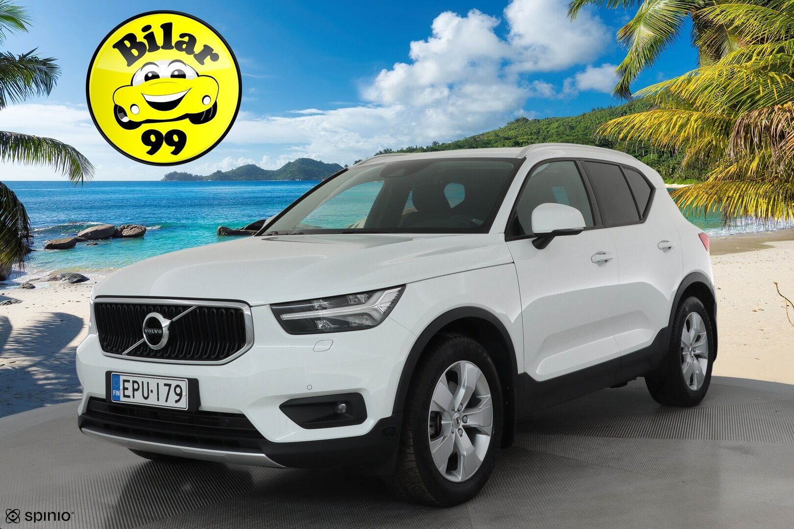 Volvo XC40 2019 D3 AWD Momentum aut **Adapt.vakkari / P.kamera / Full LED / Navi / Webasto / Koukku** - Suomi-auto / Merkkihuollettu / Kahdet renkaat aluvanteilla / Penkinlämmittimet takana / Ratinlämmitin / Ohjauspyörän lämmitin / Digimittaristo