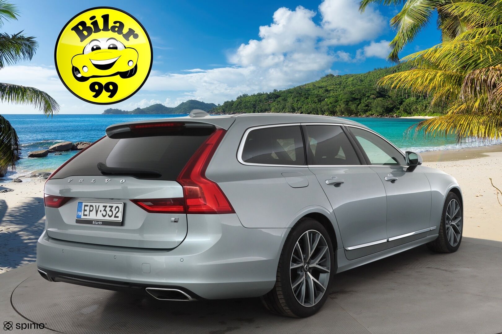 Volvo V90 2019 T8 AWD Inscription aut * ACC / Webasto / Panorama / Full LED / Muistipenkki / P.kamera / Vaaleat nahat / BLIS / Navi / Keyless * - Suomi-auto / Kahdet renkaat aluvanteilla - HULLUT AVAJAISHULINAT KORKOTARJOUS 3,29 %