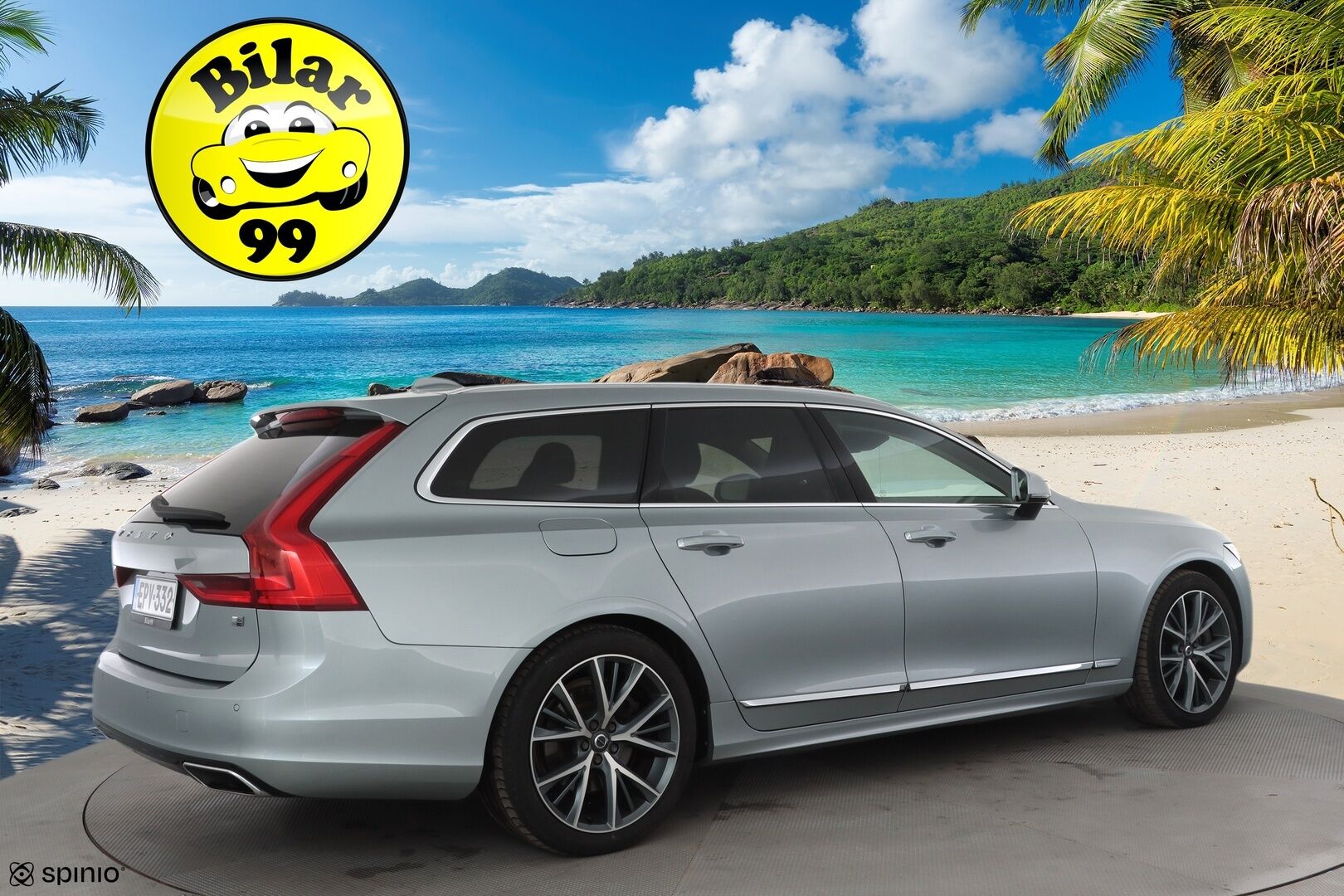 Volvo V90 2019 T8 AWD Inscription aut * ACC / Webasto / Panorama / Full LED / Muistipenkki / P.kamera / Vaaleat nahat / BLIS / Navi / Keyless * - Suomi-auto / Kahdet renkaat aluvanteilla - HULLUT AVAJAISHULINAT KORKOTARJOUS 3,29 %