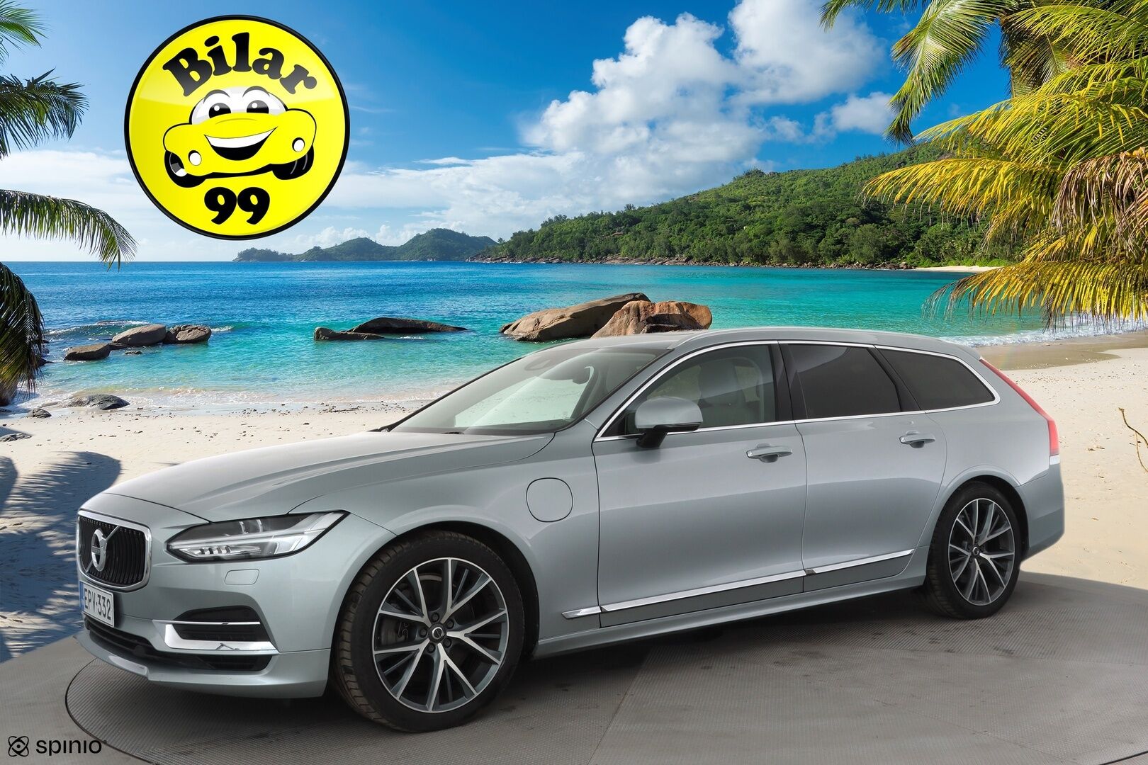 Volvo V90 2019 T8 AWD Inscription aut * ACC / Webasto / Panorama / Full LED / Muistipenkki / P.kamera / Vaaleat nahat / BLIS / Navi / Keyless * - Suomi-auto / Kahdet renkaat aluvanteilla - HULLUT AVAJAISHULINAT KORKOTARJOUS 3,29 %