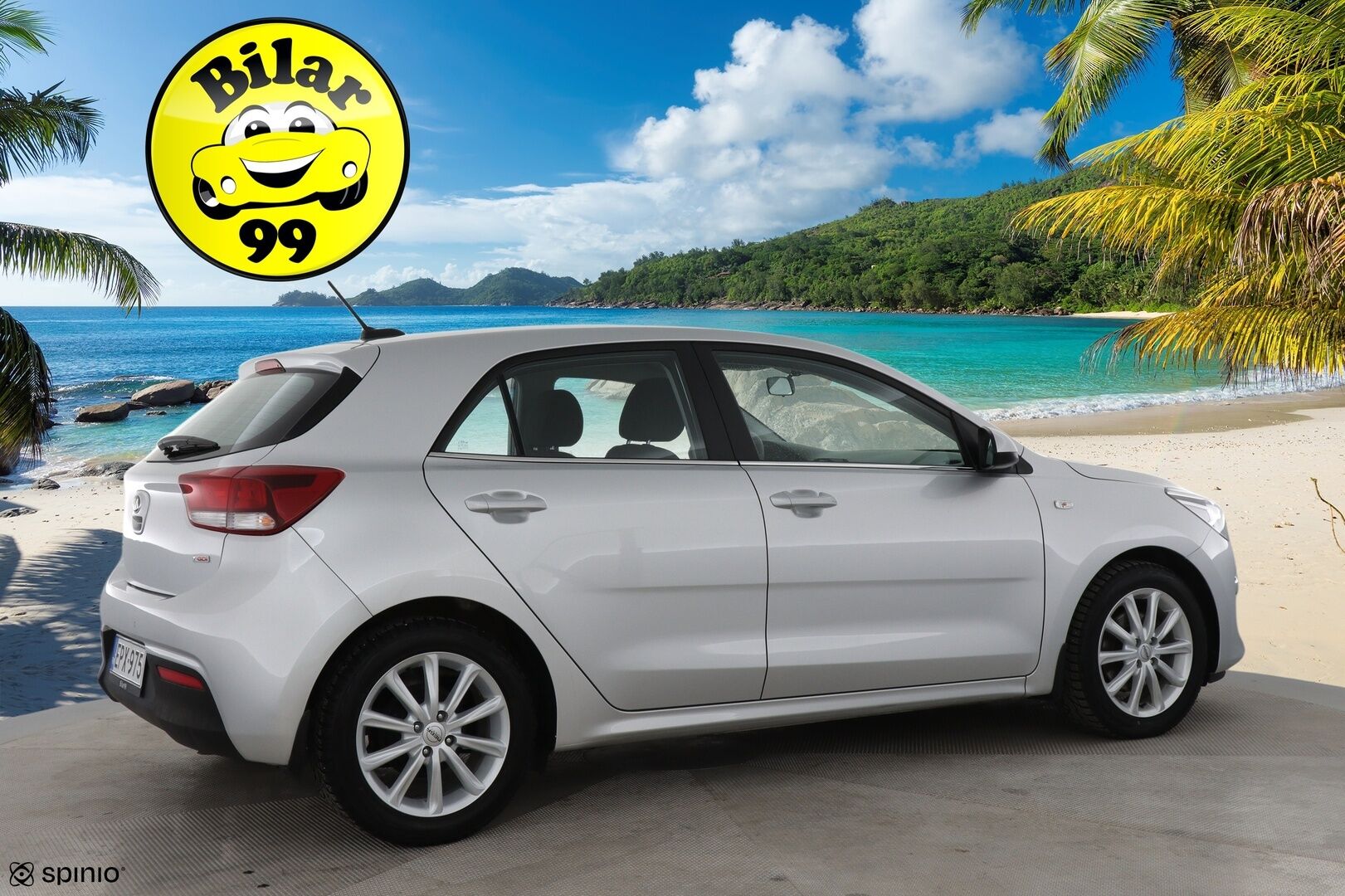 Kia Rio 2018 1,0 T-GDI ISG 100hv EX EcoDynamics / P. Kamera / Bluetooth / Vakkari / Ratinlämmitin / Lohko+sisäpuhallin - Suomi-Auto / 2 x aluvanteet / Hyväkuntoiset nastat /