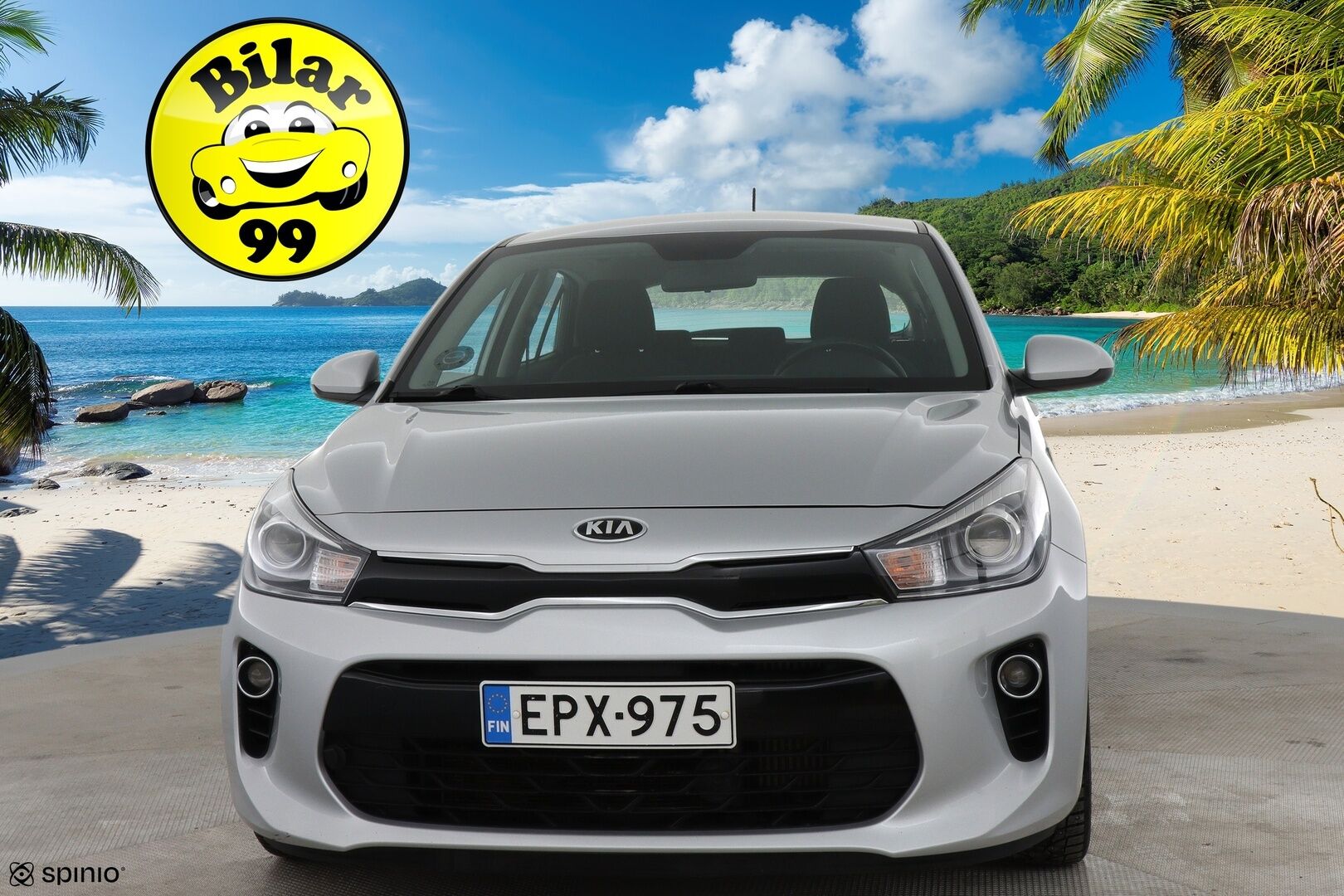 Kia Rio 2018 1,0 T-GDI ISG 100hv EX EcoDynamics / P. Kamera / Bluetooth / Vakkari / Ratinlämmitin / Lohko+sisäpuhallin - Suomi-Auto / 2 x aluvanteet / Hyväkuntoiset nastat /