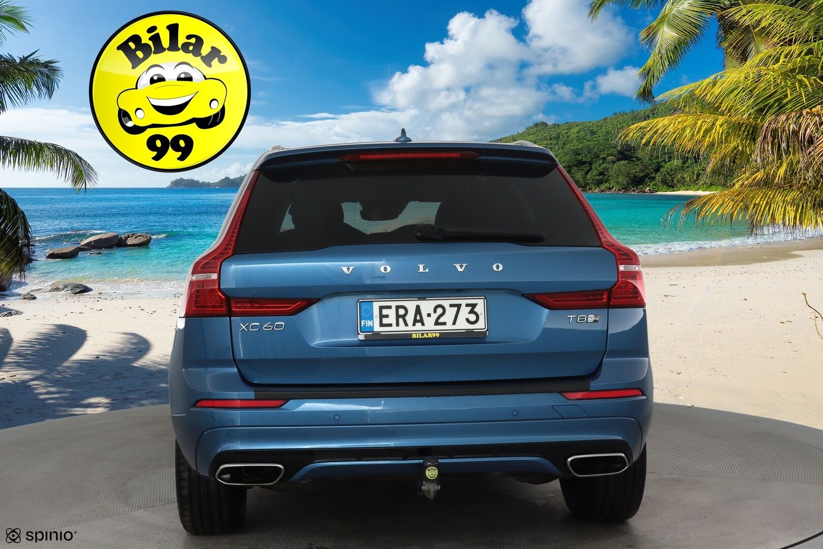 Volvo XC60 2019 T8 AWD R-Design aut **ACC / Ilma-alusta / H&K / Panorama / Koukku / Webasto / Muistipenkki / Full-LED / P.kamera** - 3,99 % KORKOTARJOUS TÄHÄN AUTOON 28.9. ASTI! - Kovilla varusteilla oleva Suomi Auto! Merkkihuollettu, jakohihna vaihdettu 5/25 135tkm! Kahdet renkaat aluvanteilla.  