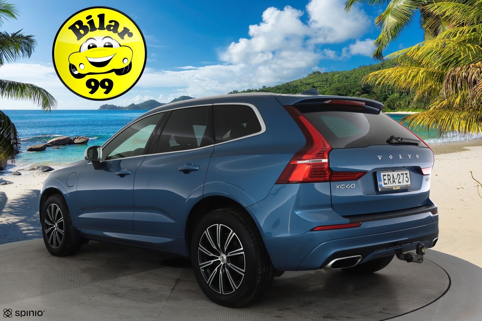 Volvo XC60 2019 T8 AWD R-Design aut **ACC / Ilma-alusta / H&K / Panorama / Koukku / Webasto / Muistipenkki / Full-LED / P.kamera** - 3,99 % KORKOTARJOUS TÄHÄN AUTOON 28.9. ASTI! - Kovilla varusteilla oleva Suomi Auto! Merkkihuollettu, jakohihna vaihdettu 5/25 135tkm! Kahdet renkaat aluvanteilla.  