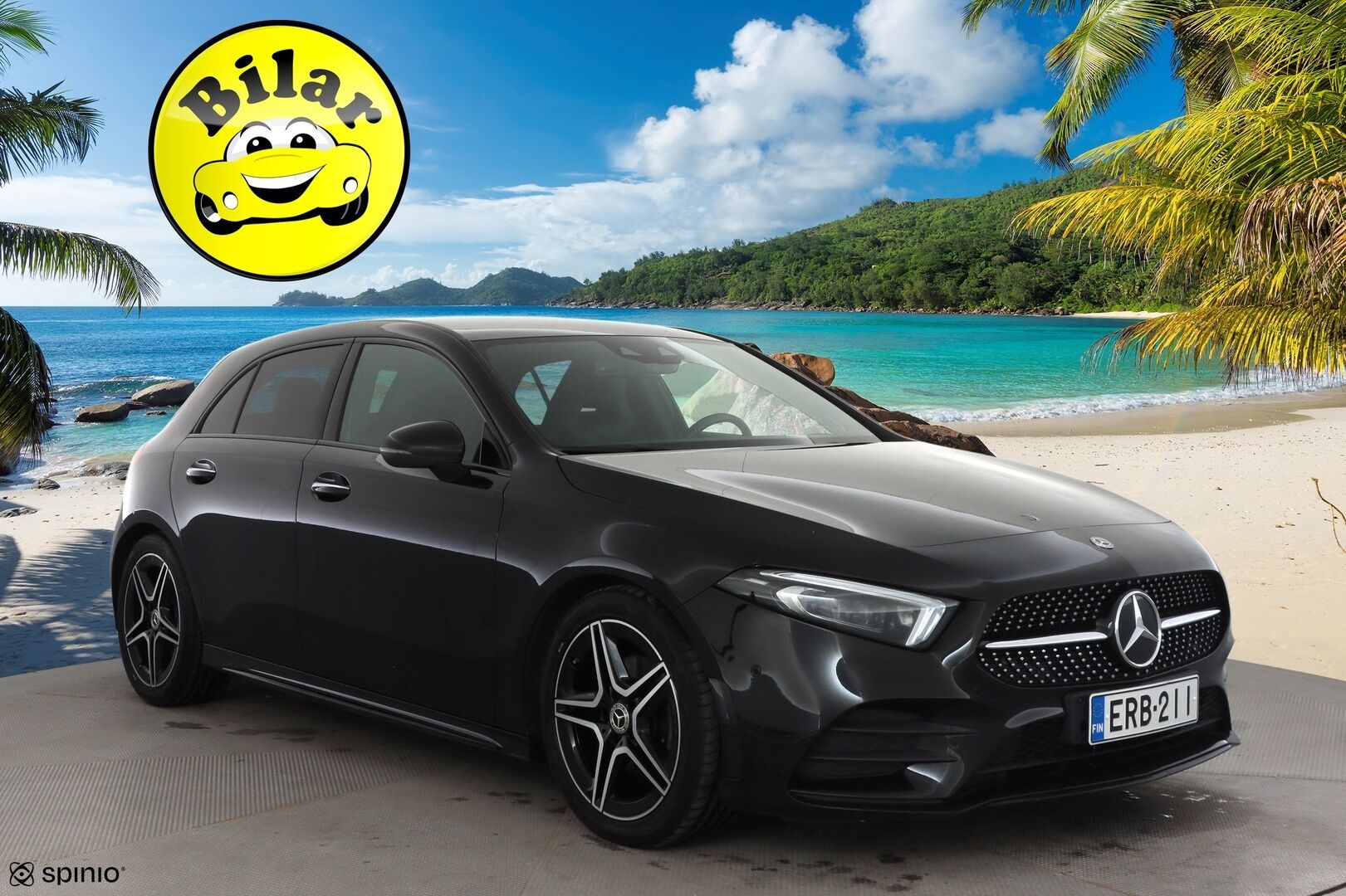 Mercedes-Benz A 2019 180 A Business AMG - | Distronic Pro | P.kamera | widescreen | Burmester | Puolinahat Sporttipenkit | LED | Suomi-auto | Kahdet Renkaat |